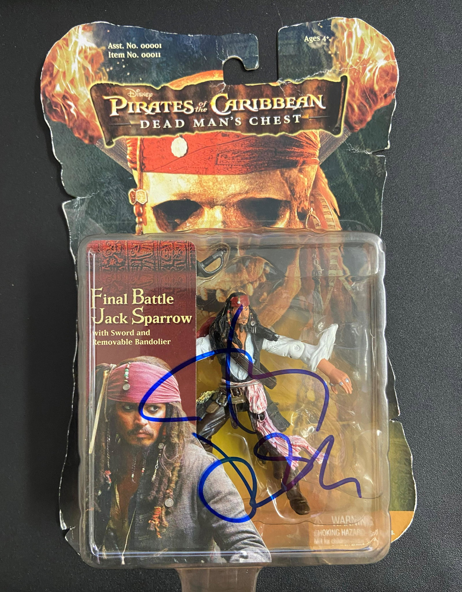 Johnny Depp Autographed Pirates of the Caribbean Figure (1 of 1)