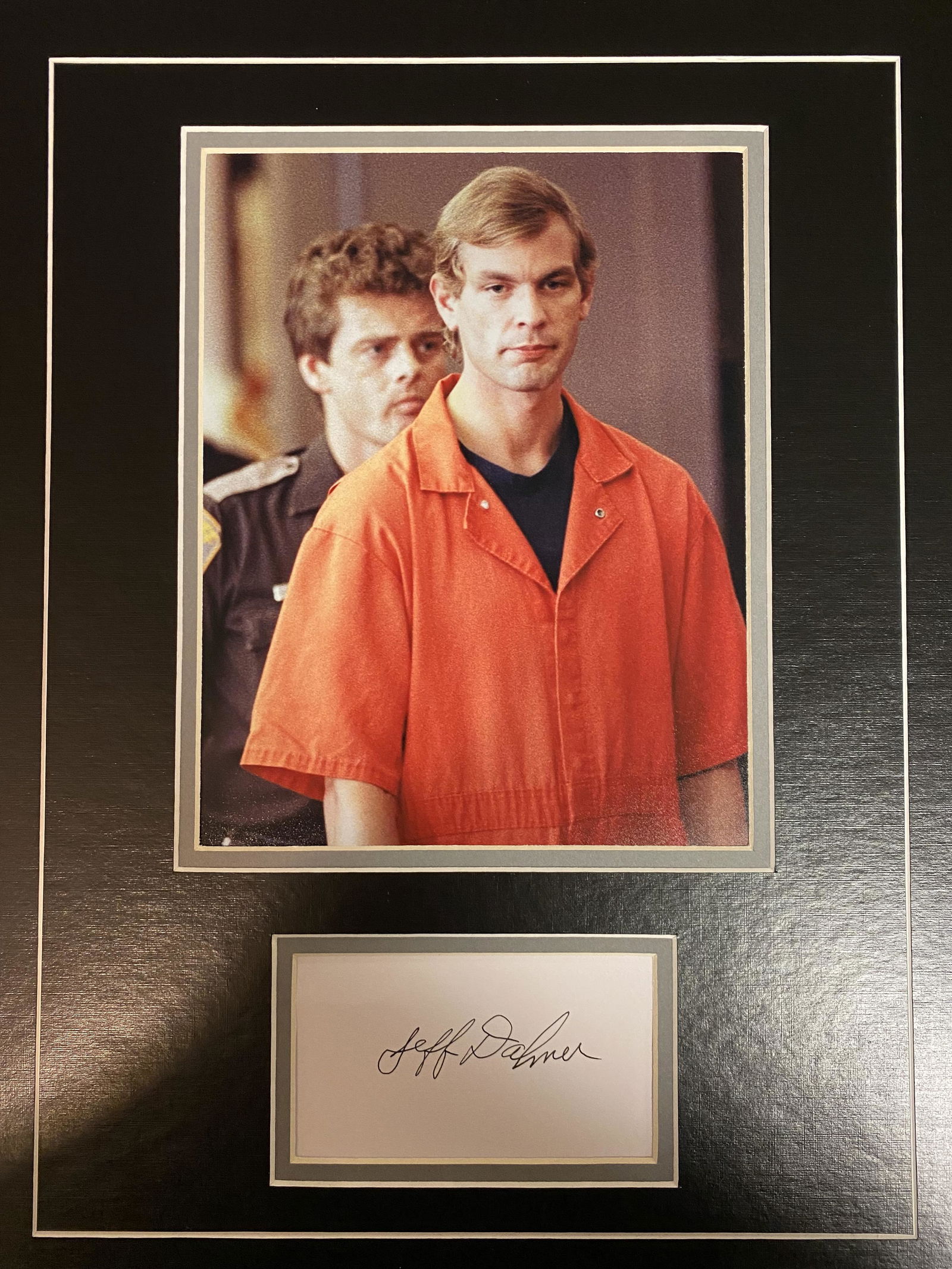 Jeffrey Dahmer Autograph Display (1 of 1)