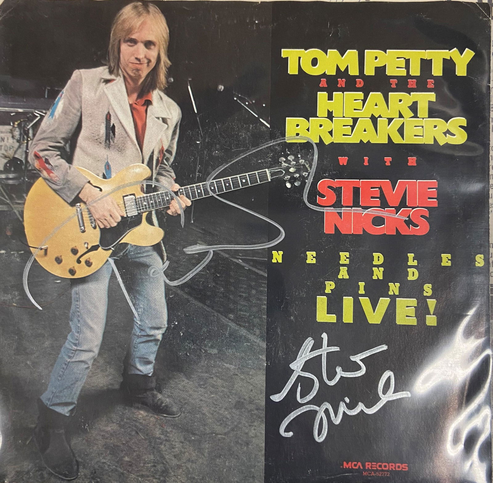 Top Petty and Stevie Nicks Autographed 7" (1 of 1)