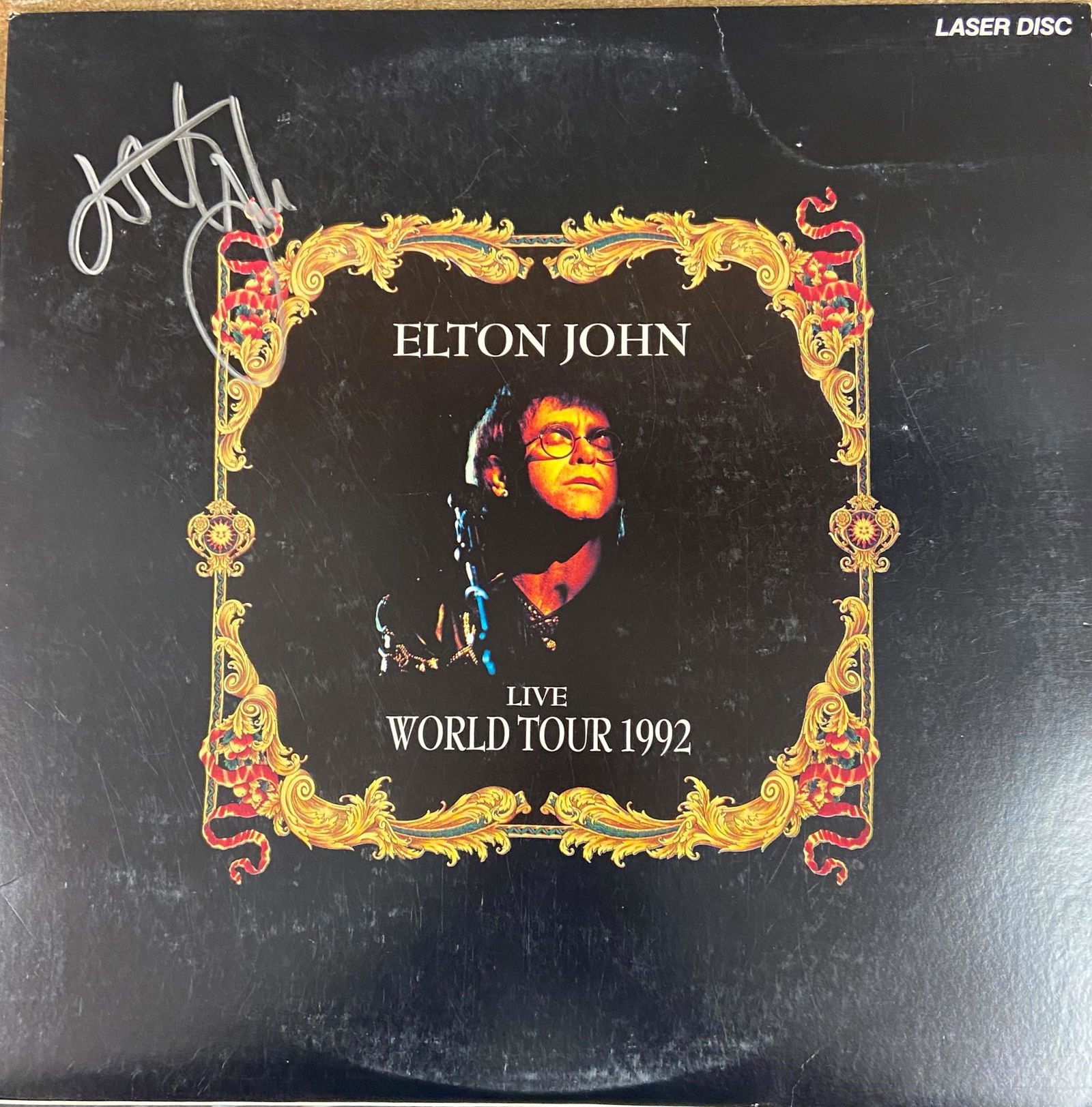 Elton John Autographed Laser Disc (1 of 1)