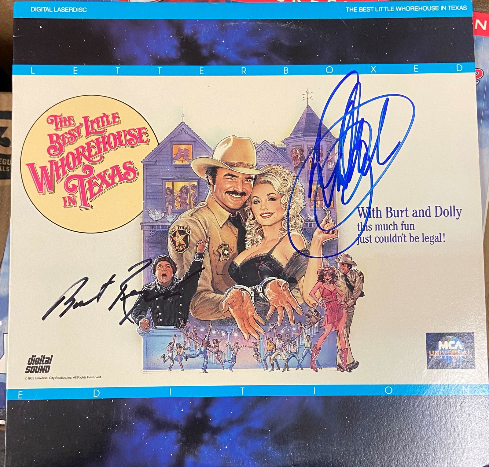 Burt Reynolds, Dolly Parton Autographed Laser Disc (1 of 1)