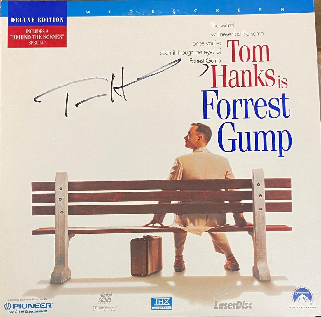Tom Hanks Autographed Forrest Gump Laser Disc (1 of 1)