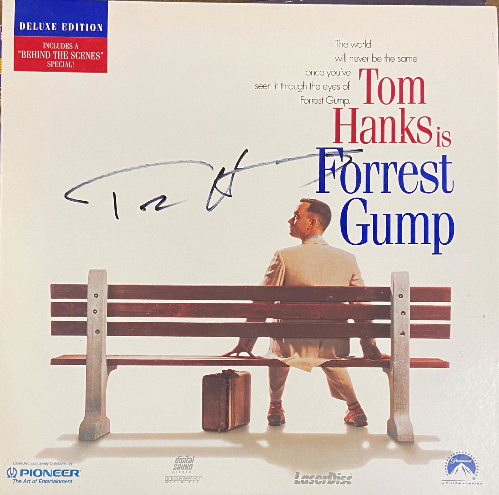 Tom Hanks Autographed Forrest Gump Laser Disc (1 of 1)