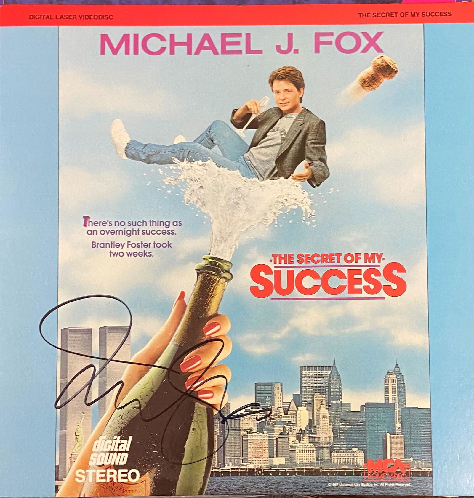 Michael J Fox Autographed Laser Disc (1 of 1)