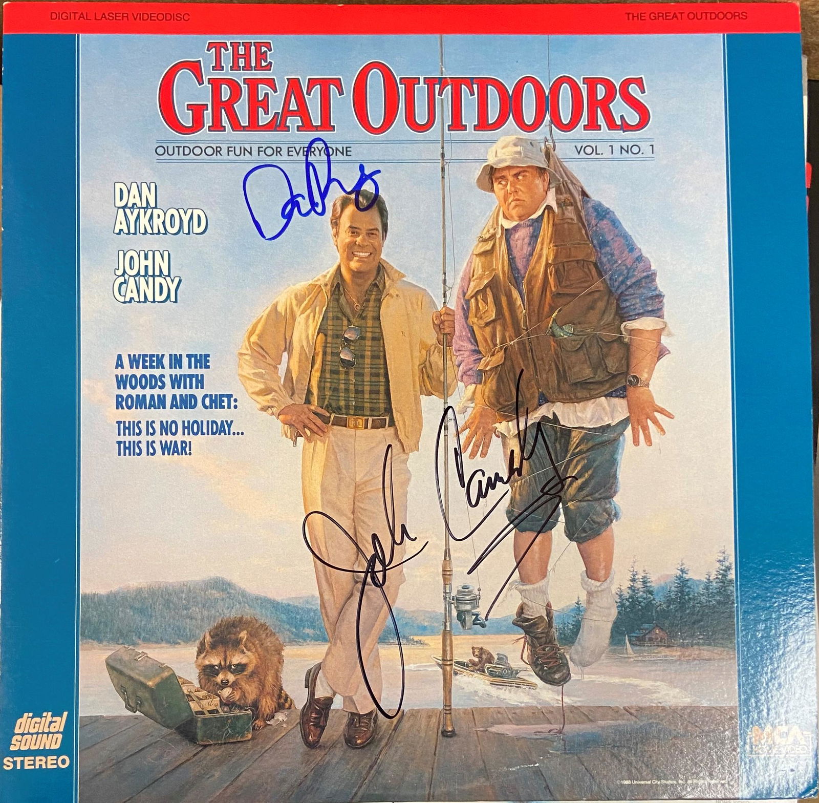 Dan Aykroyd and John Candy Autographed Laser Disc (1 of 1)