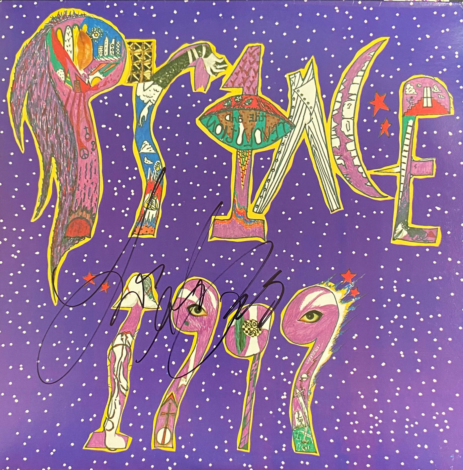 Prince Autographed 1999 Album Cover (1 of 1)