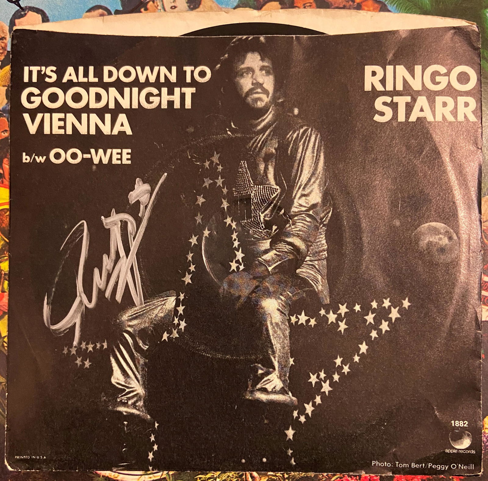 Ringo Starr Autographed Goodnight Vienna Single (1 of 1)