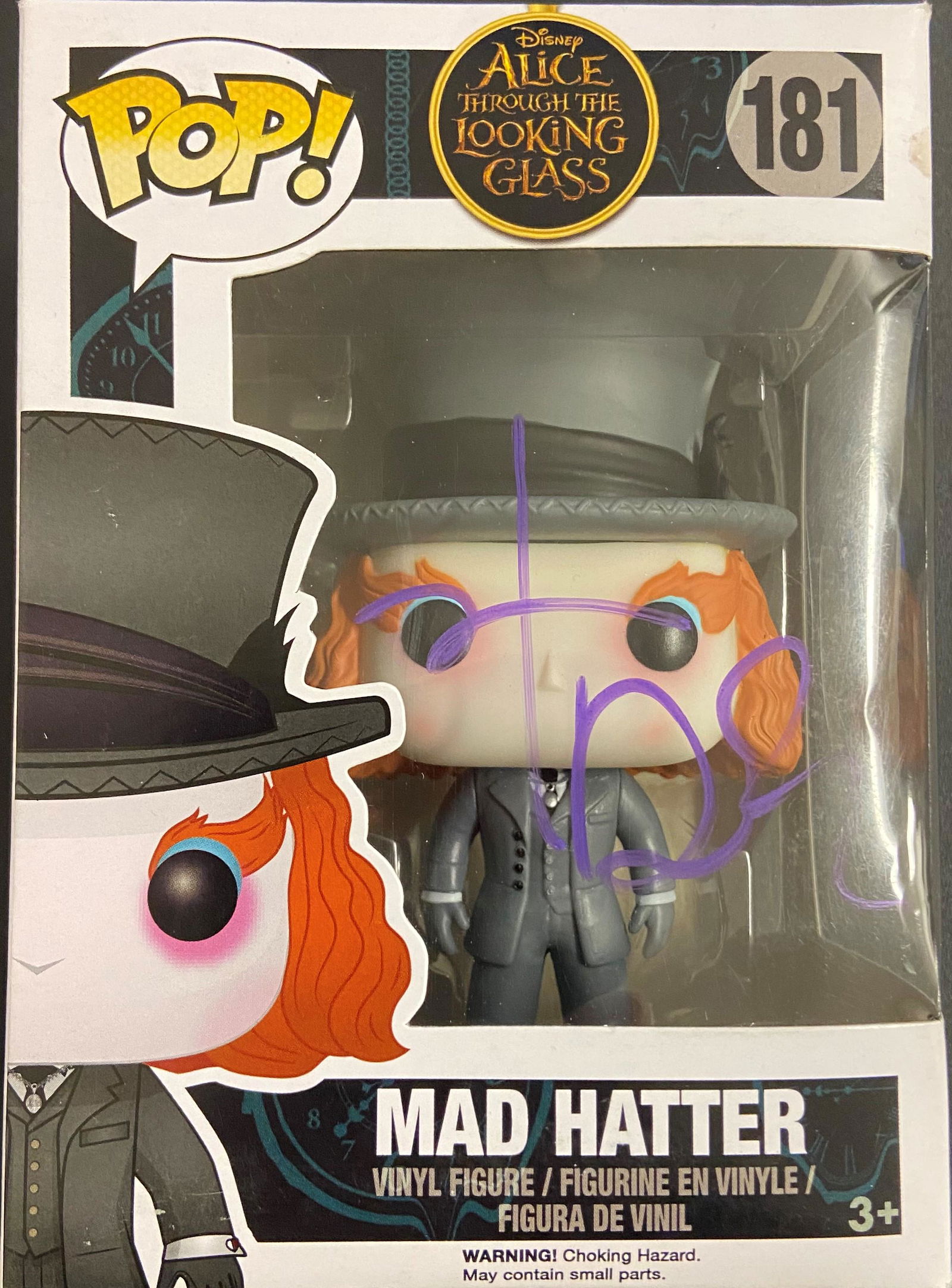 Johnny Depp Autographed Mad Hatter Funko (1 of 1)
