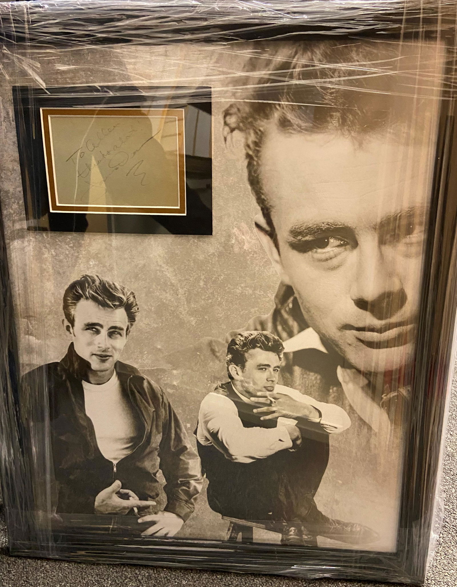 James Dean Autograph FRAMED Display (1 of 1)