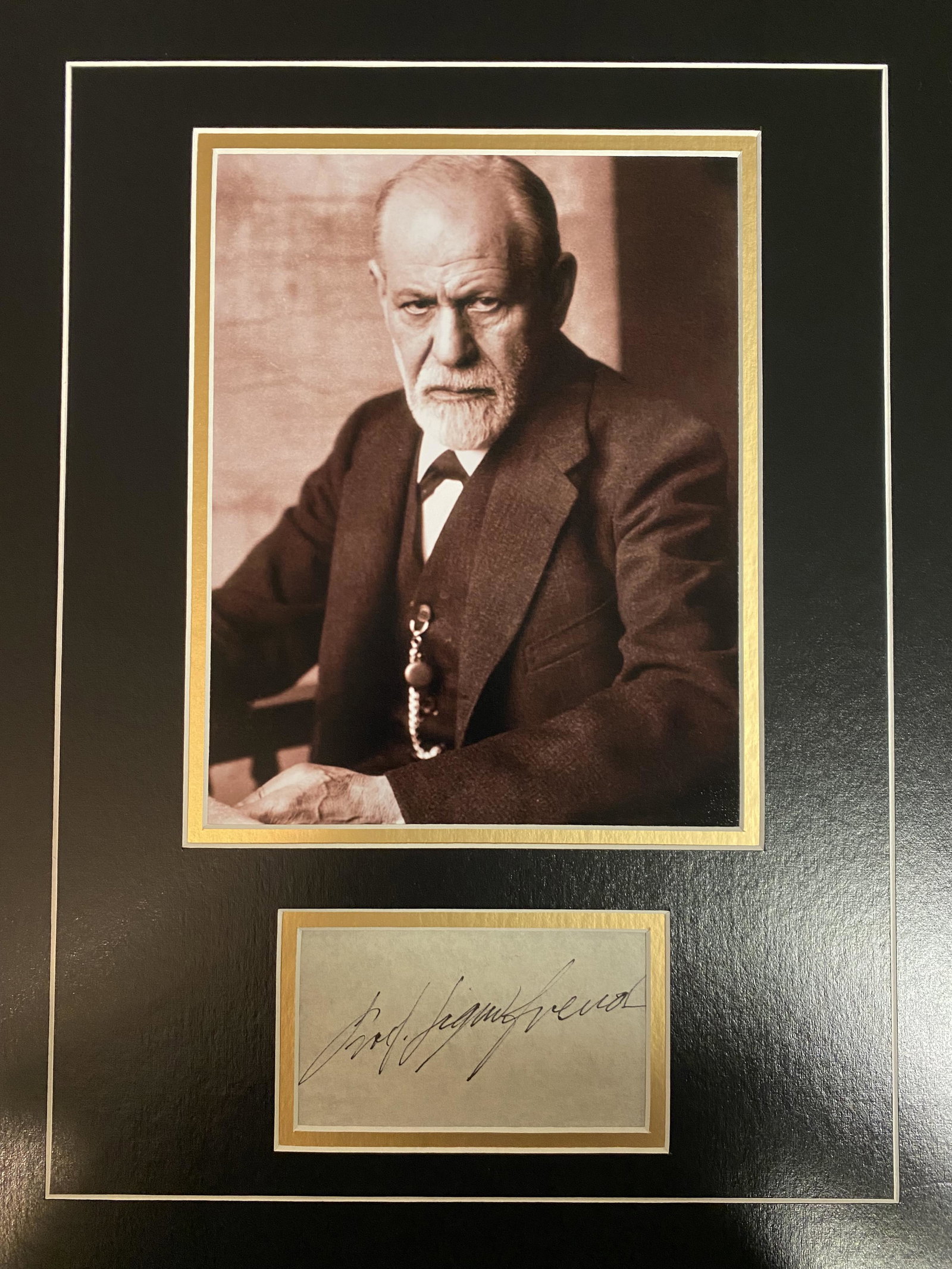 Sigmund Freud Autograph Display (1 of 1)