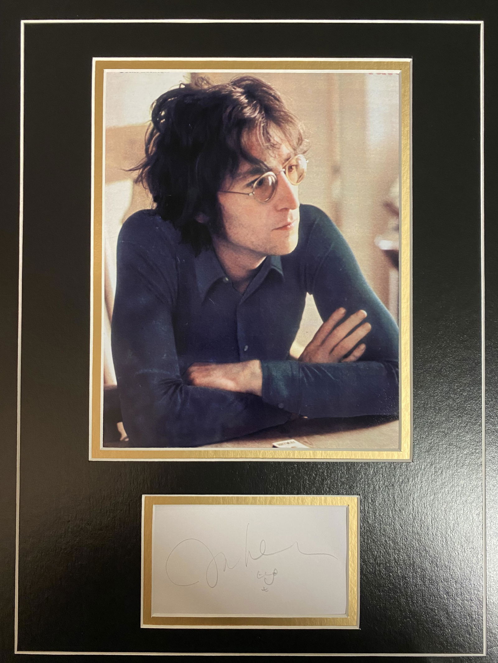 John Lennon Autograph Display (1 of 1)