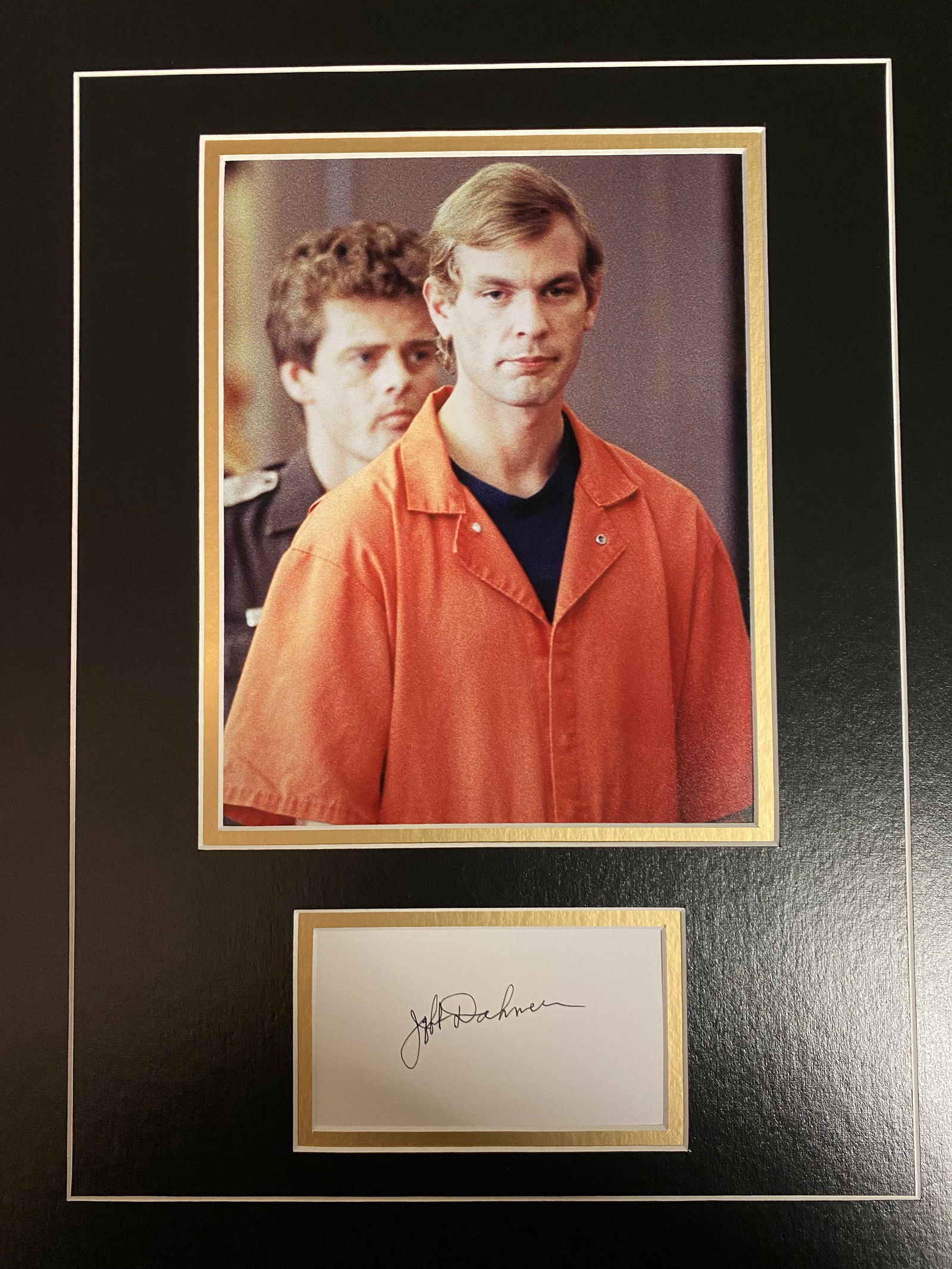 Jeffrey Dahmer Autograph Display (1 of 1)