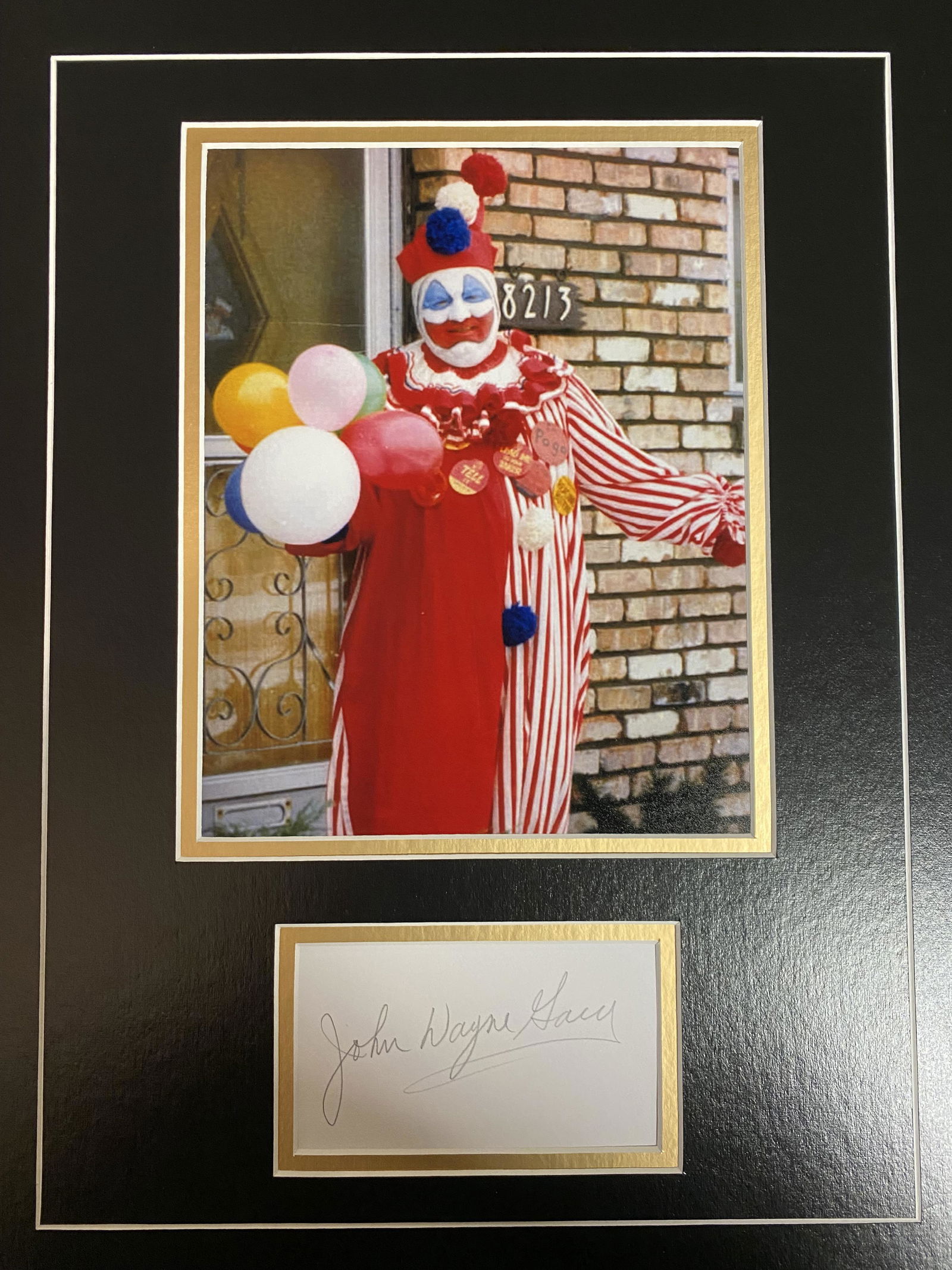 John Wayne Gacy Autograph Display (1 of 1)