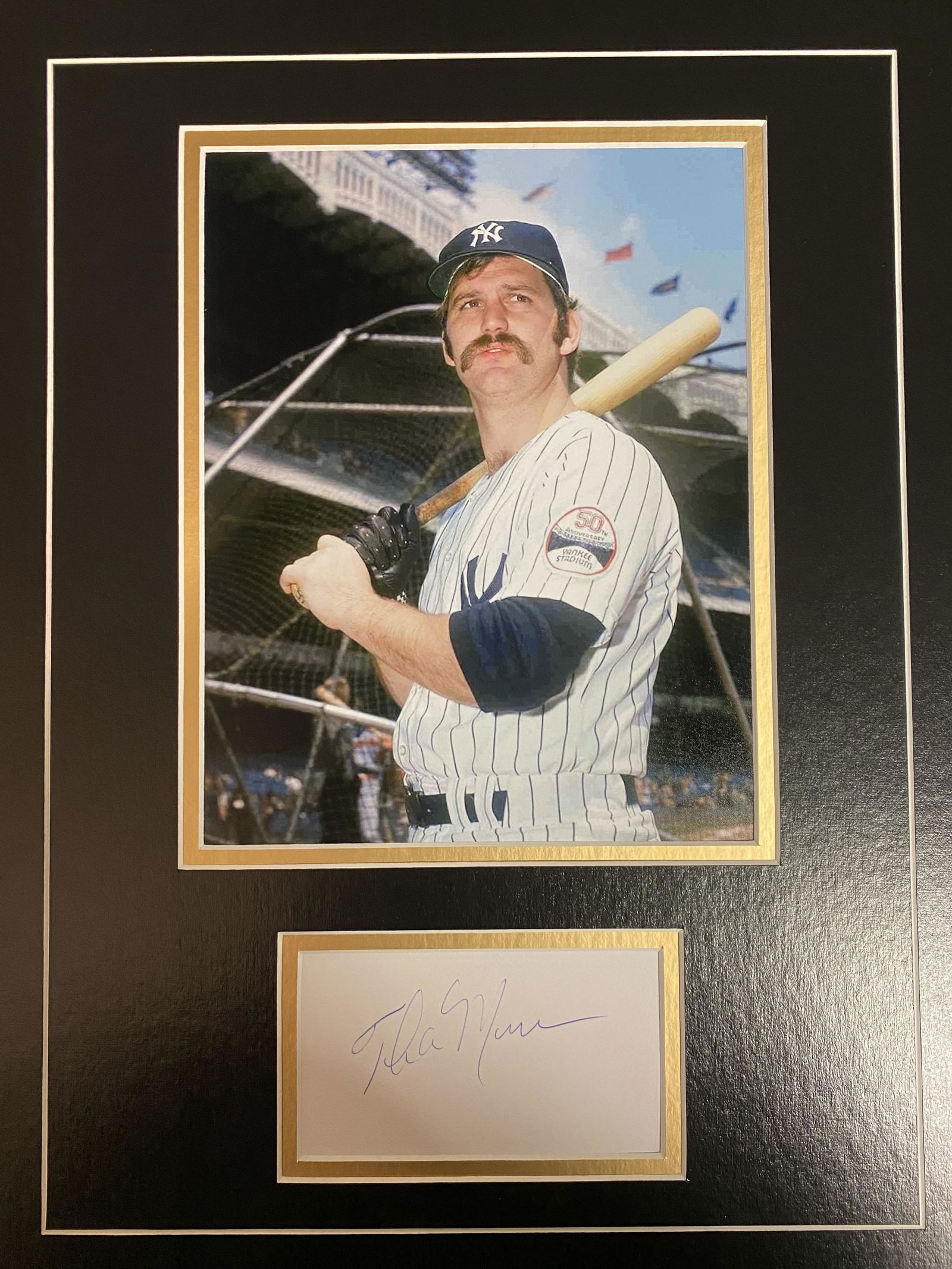 Thurman Munson Autograph Display (1 of 1)