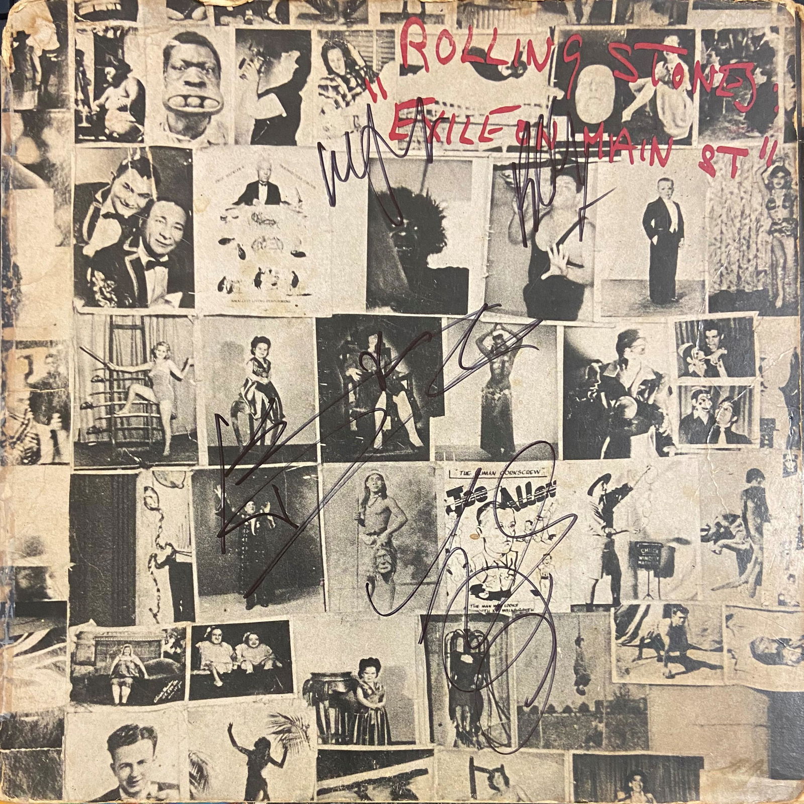 Rolling Stones Autographed Album Cover, Signed by all: Displays are assembled AFTER payment is received, picture is a mock up of finished product. Displays are not framed, and can be framed for a cost. Framed items will state they are framed in the name o