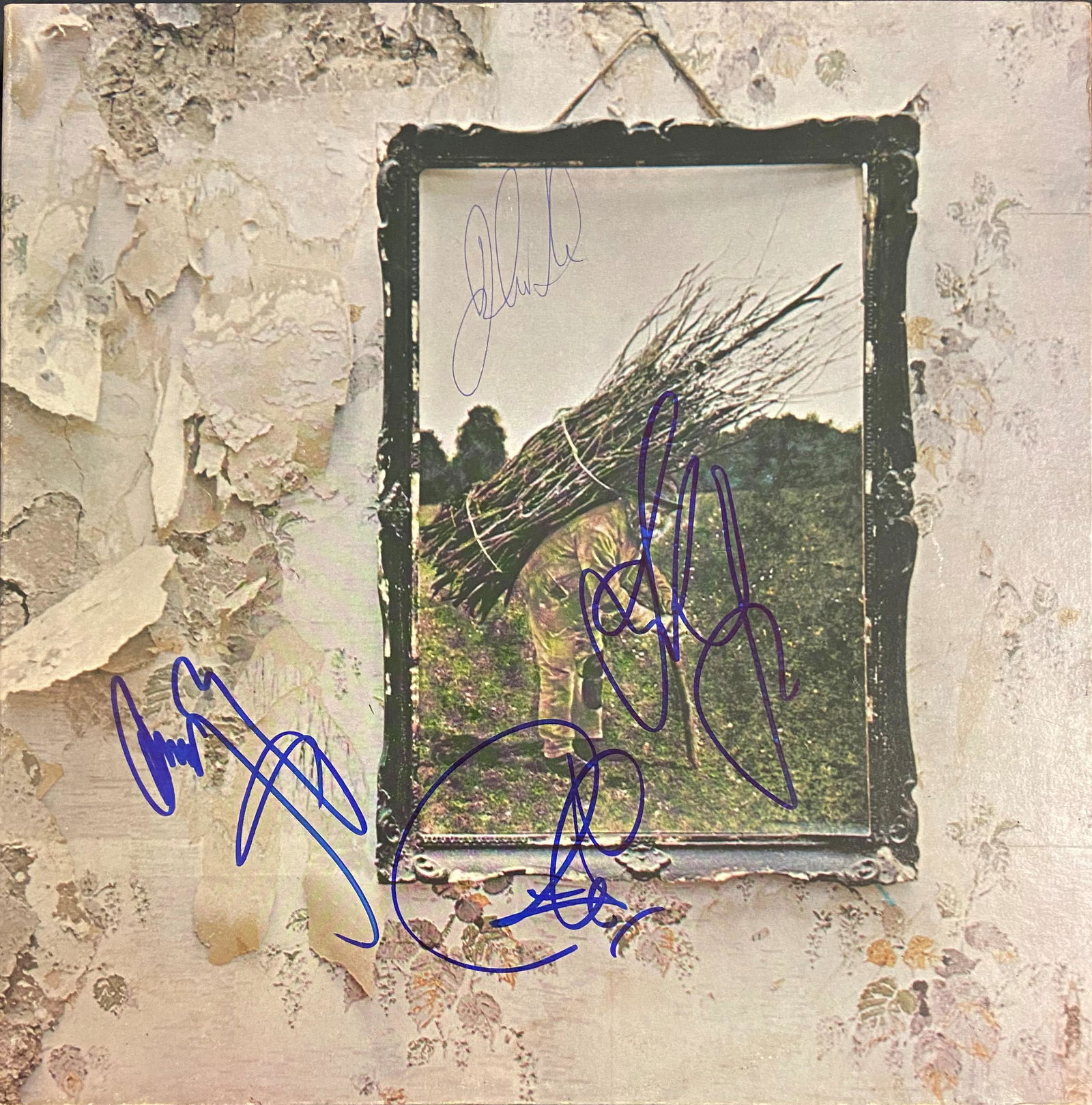 Led Zeppelin Autographed Album Cover, Signed by all (1 of 1)