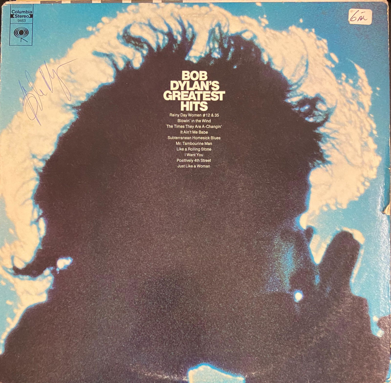 Bob Dylan Autographed Album Cover: Displays are assembled AFTER payment is received, picture is a mock up of finished product. Displays are not framed, and can be framed for a cost. Framed items will state they are framed in the name o