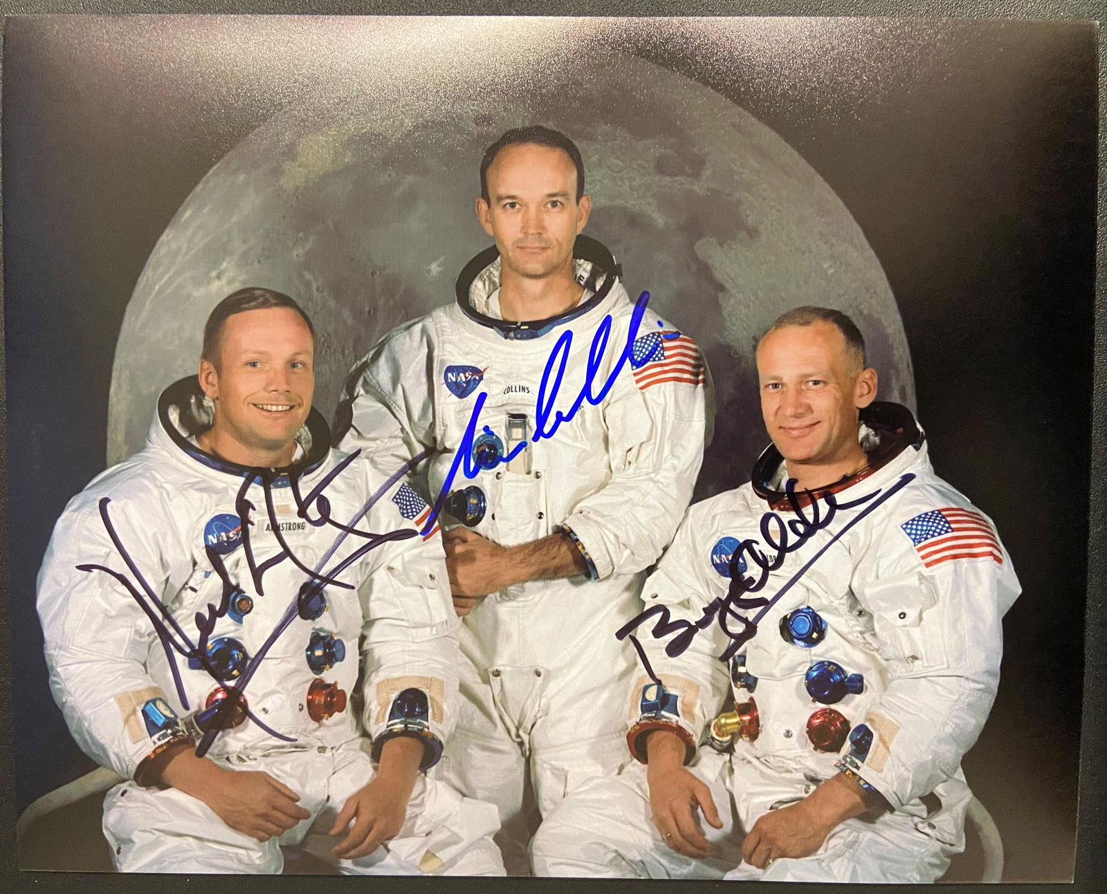 Apollo 11 Autographed 8x10, Armstrong Collins Aldrin (1 of 1)