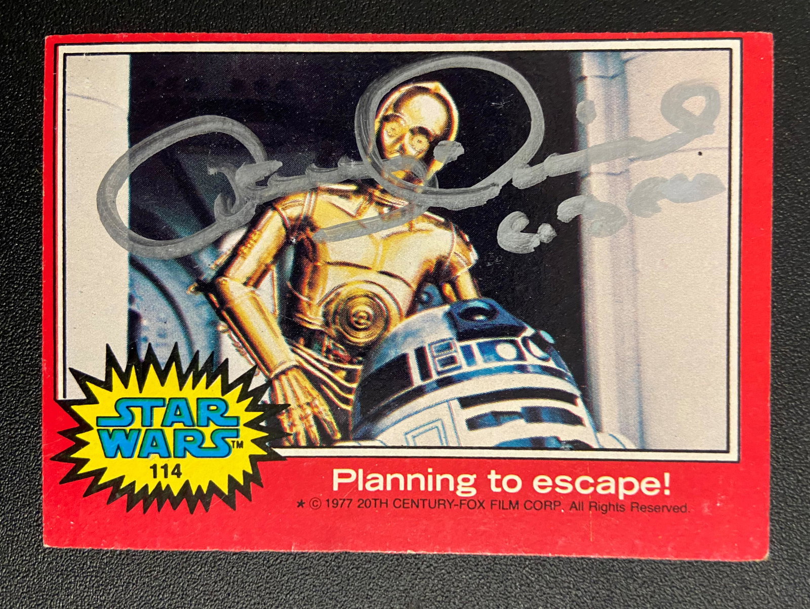 Anthony Daniels C3P0 Autographed 1977 Card (1 of 1)