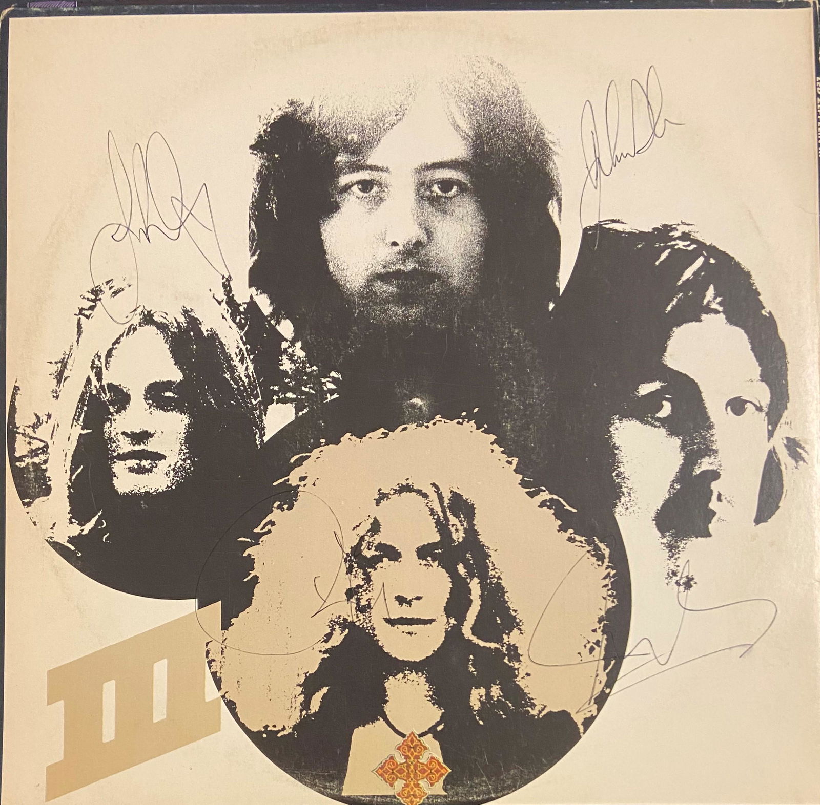 Led Zeppelin  Autographed Album Cover, Signed by all (1 of 1)