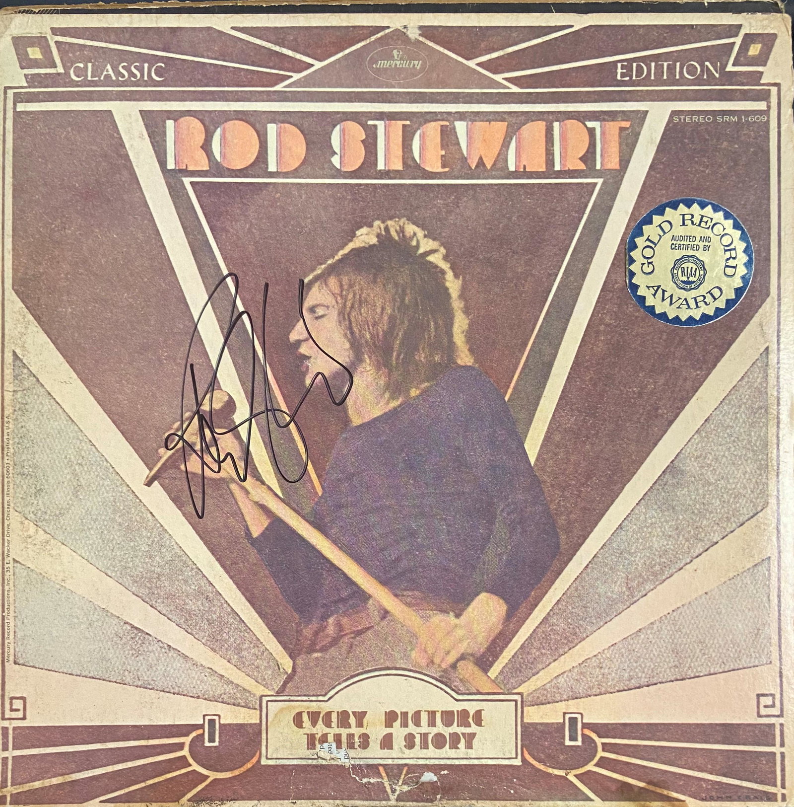 Rod Stewart Autographed Album Cover: Displays are assembled AFTER payment is received, picture is a mock up of finished product. Displays are not framed, and can be framed for a cost. Framed items will state they are framed in the name o