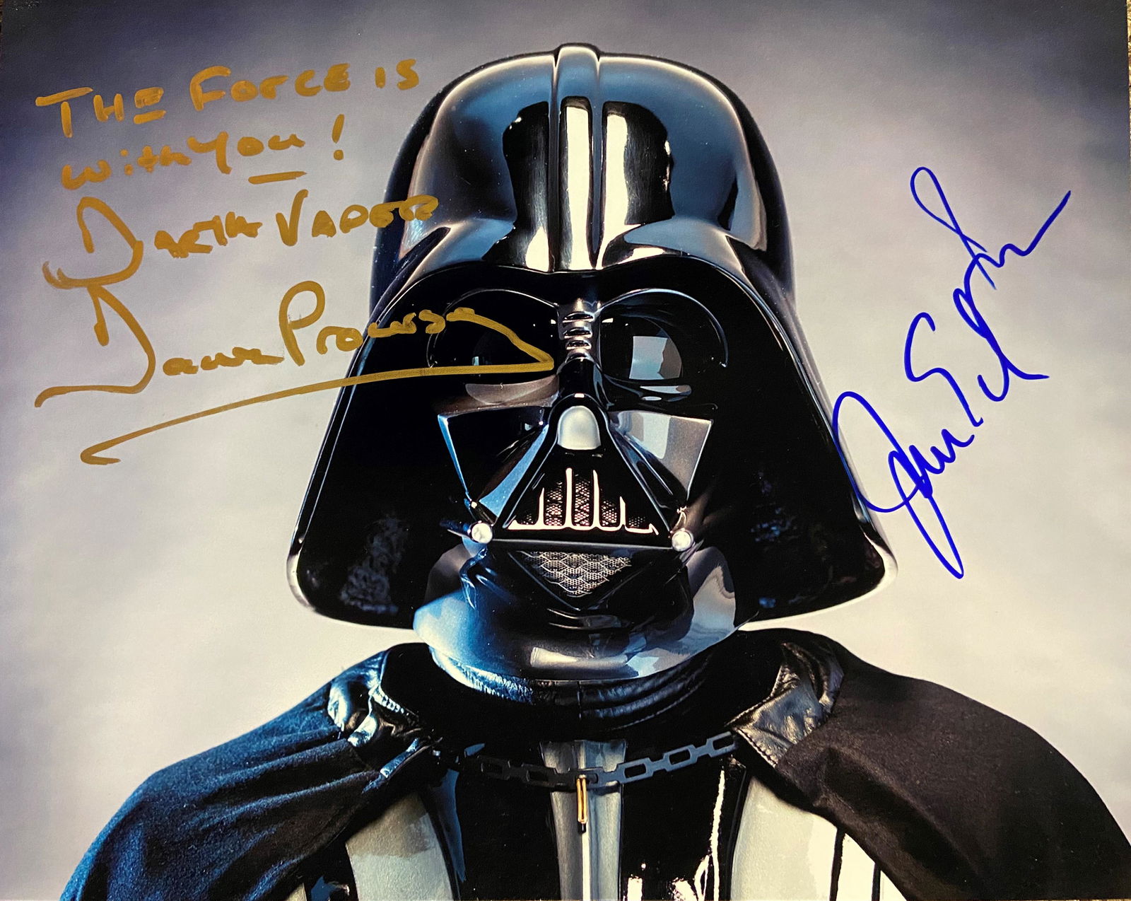 David Prowse and James Earl Jones Autographed Vader Photo (1 of 1)