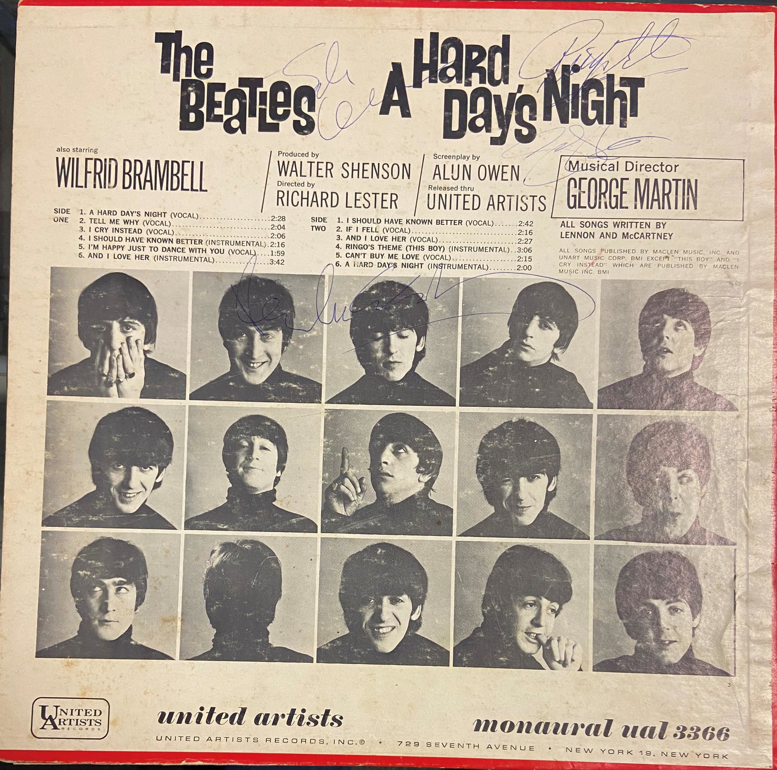 The Beatles Autographed Album Cover ALL 4!!: Displays are assembled AFTER payment is received, picture is a mock up of finished product. Displays are not framed, and can be framed for a cost. Framed items will state they are framed in the name o