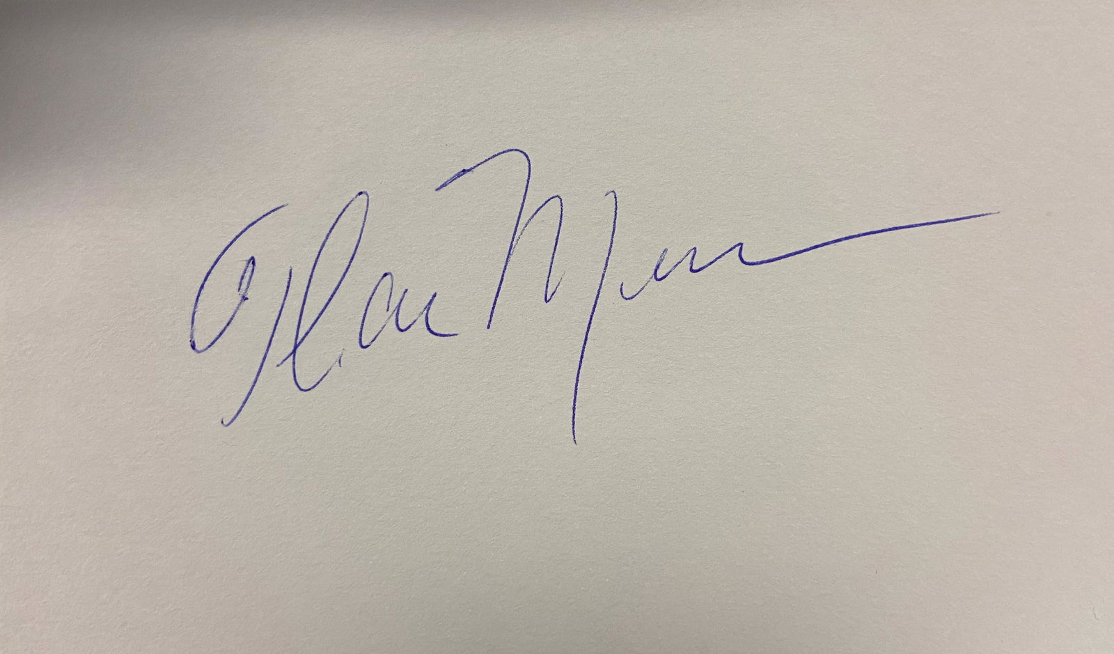 Thurman Munson Autographed Index Card (1 of 1)