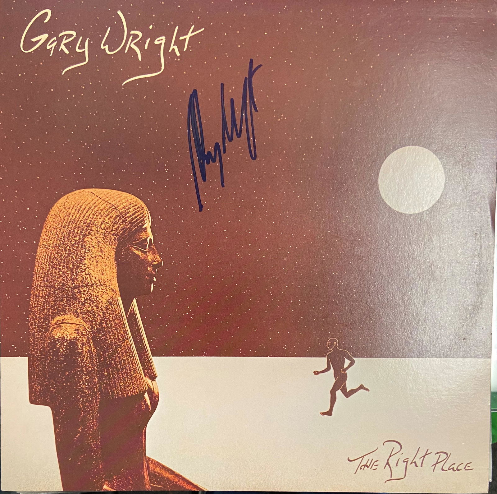 Gary Wright Autographed Album Cover: Displays are assembled AFTER payment is received, picture is a mock up of finished product. Displays are not framed, and can be framed for a cost. Framed items will state they are framed in the name o