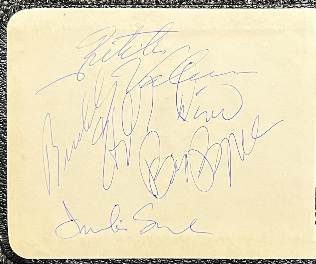 Buddy Holly Valens Bopper Autographed Page (1 of 1)