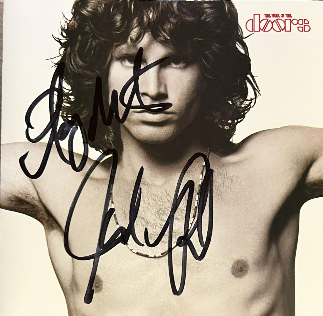 The Doors Autographed Cd Cover RAY ROBBY JOHN (1 of 1)