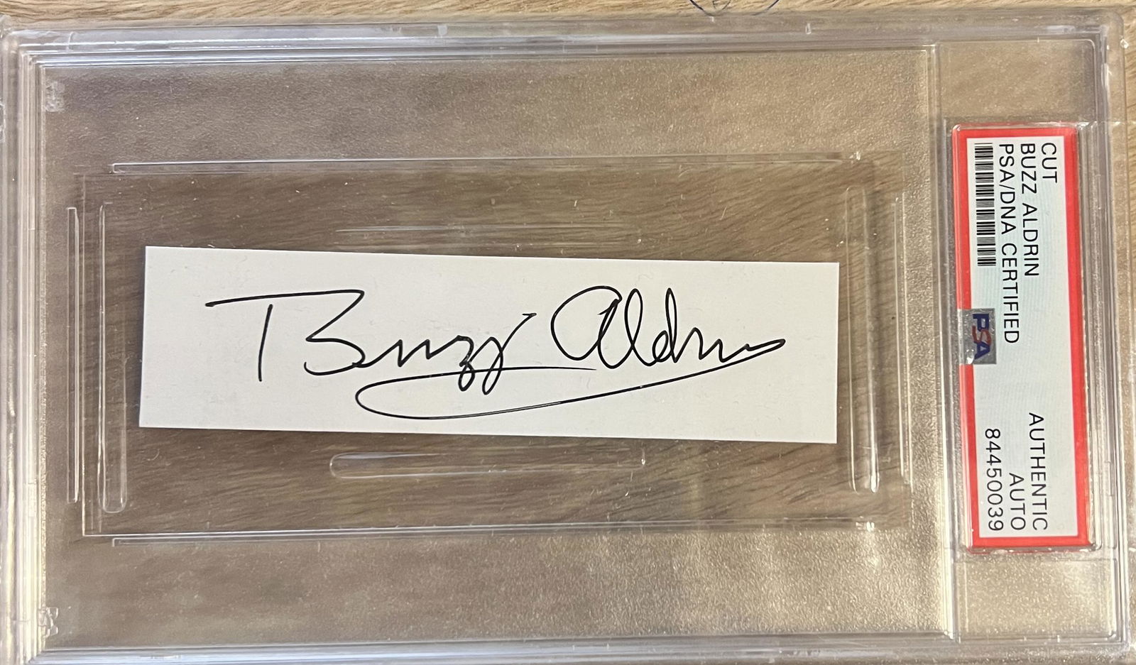 Buzz ALDRIN Autographed Slabbed Card PSA (1 of 1)