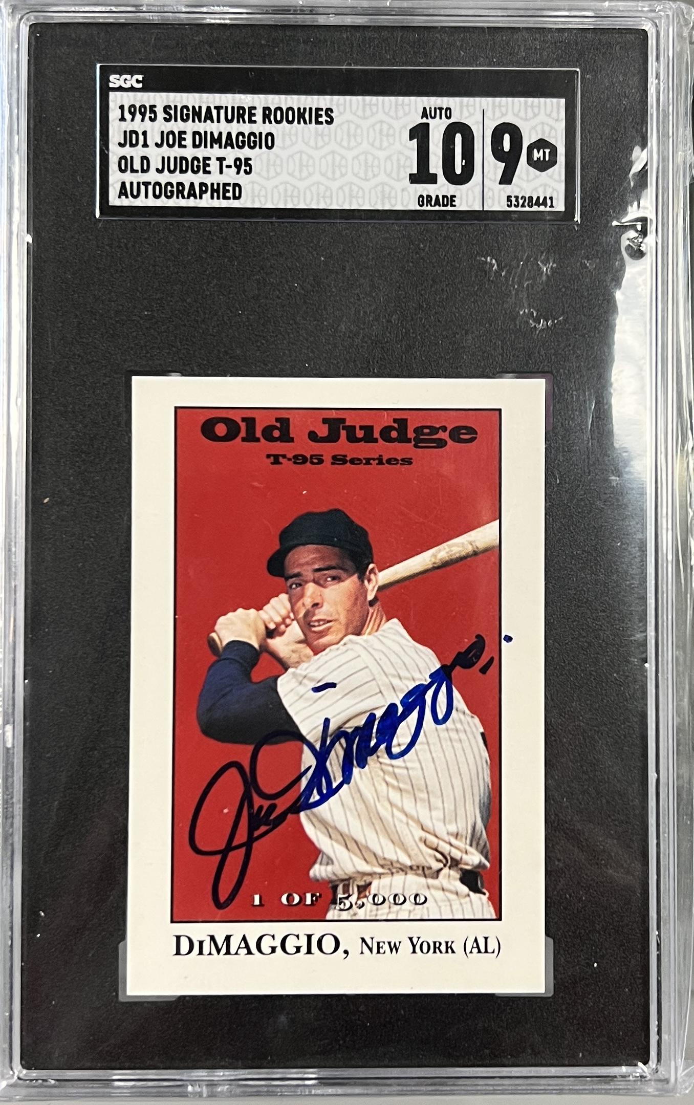 Joe Dimaggio Autographed CARD SGC (1 of 1)