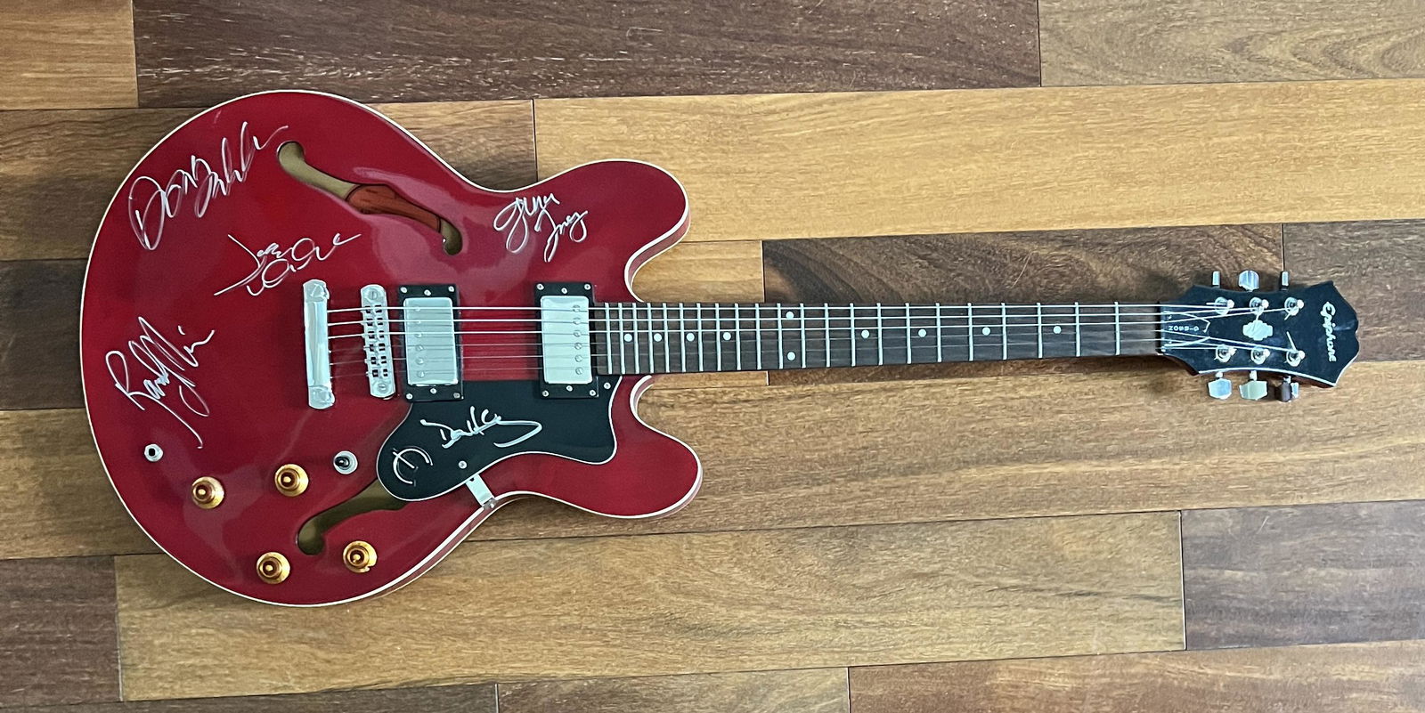 The EAGLES Autographed Guitar (1 of 1)