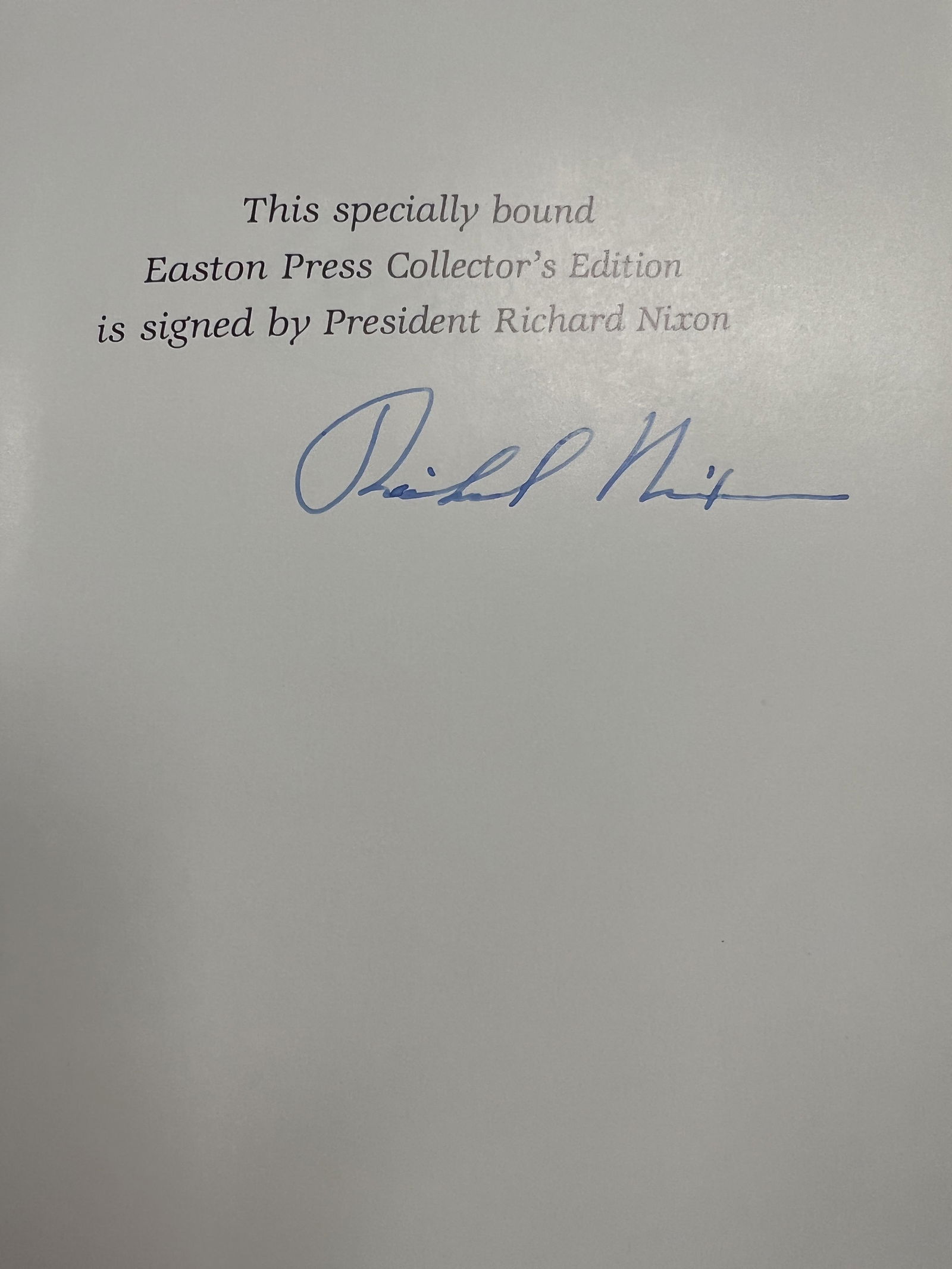 Richard Nixon Autographed Book! (1 of 1)