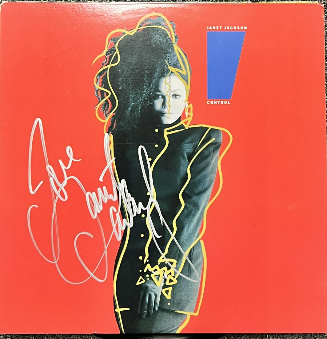 Janet Jackson Autographed ALBUM (1 of 1)
