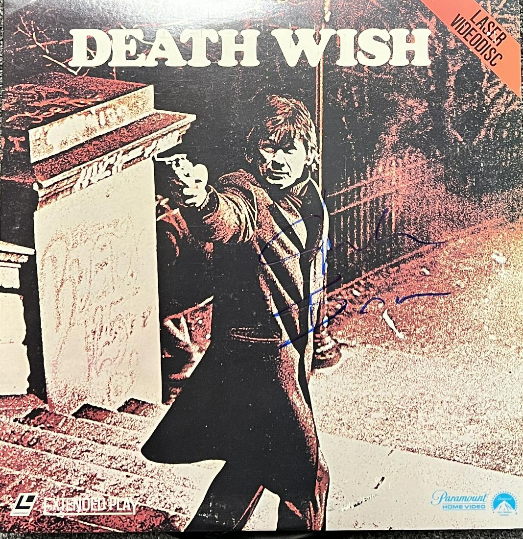 Charles Bronson AUTOGRAPHED Laserdisc (1 of 1)
