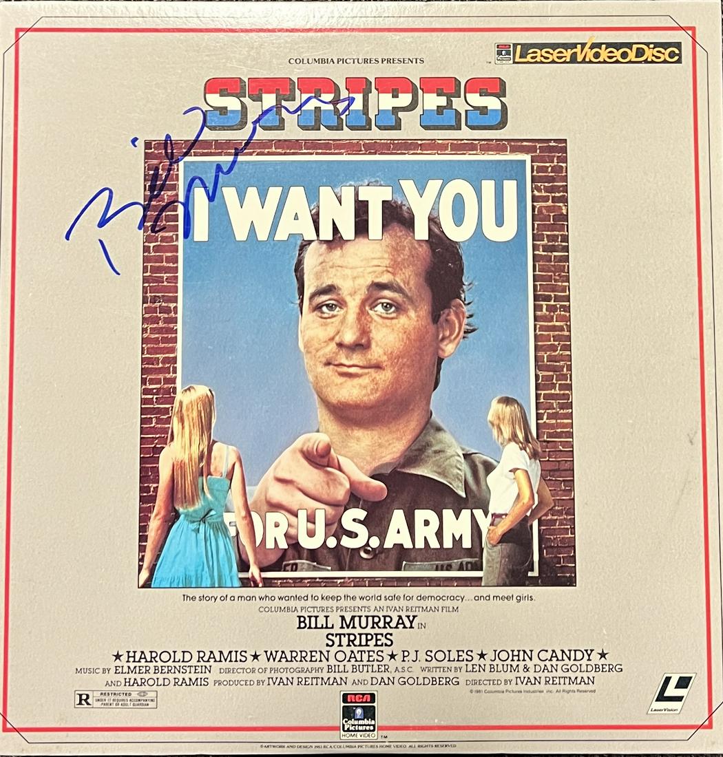 Bill Murray Autographed STRIPES LaserDisc (1 of 1)