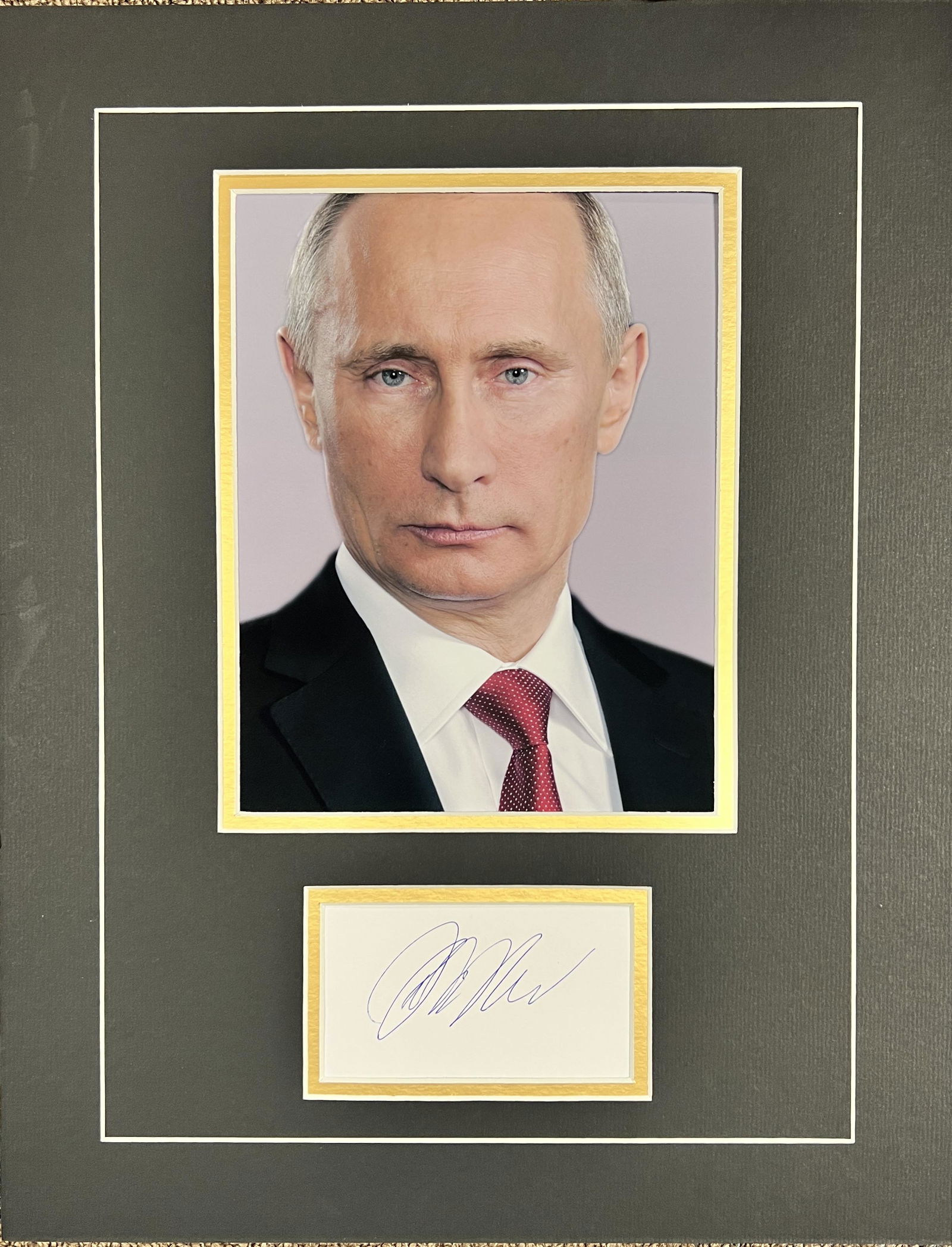 Vladimir Putin Autographed Display (1 of 1)