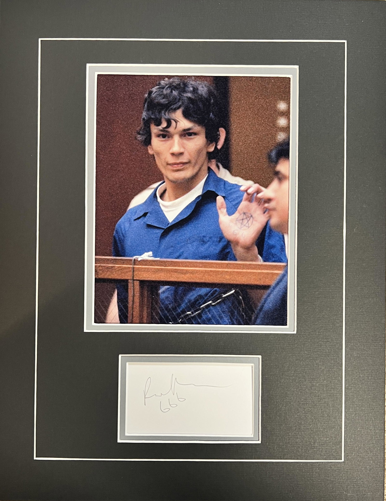Richard Ramirez AUTOGRAPHED Display (1 of 1)