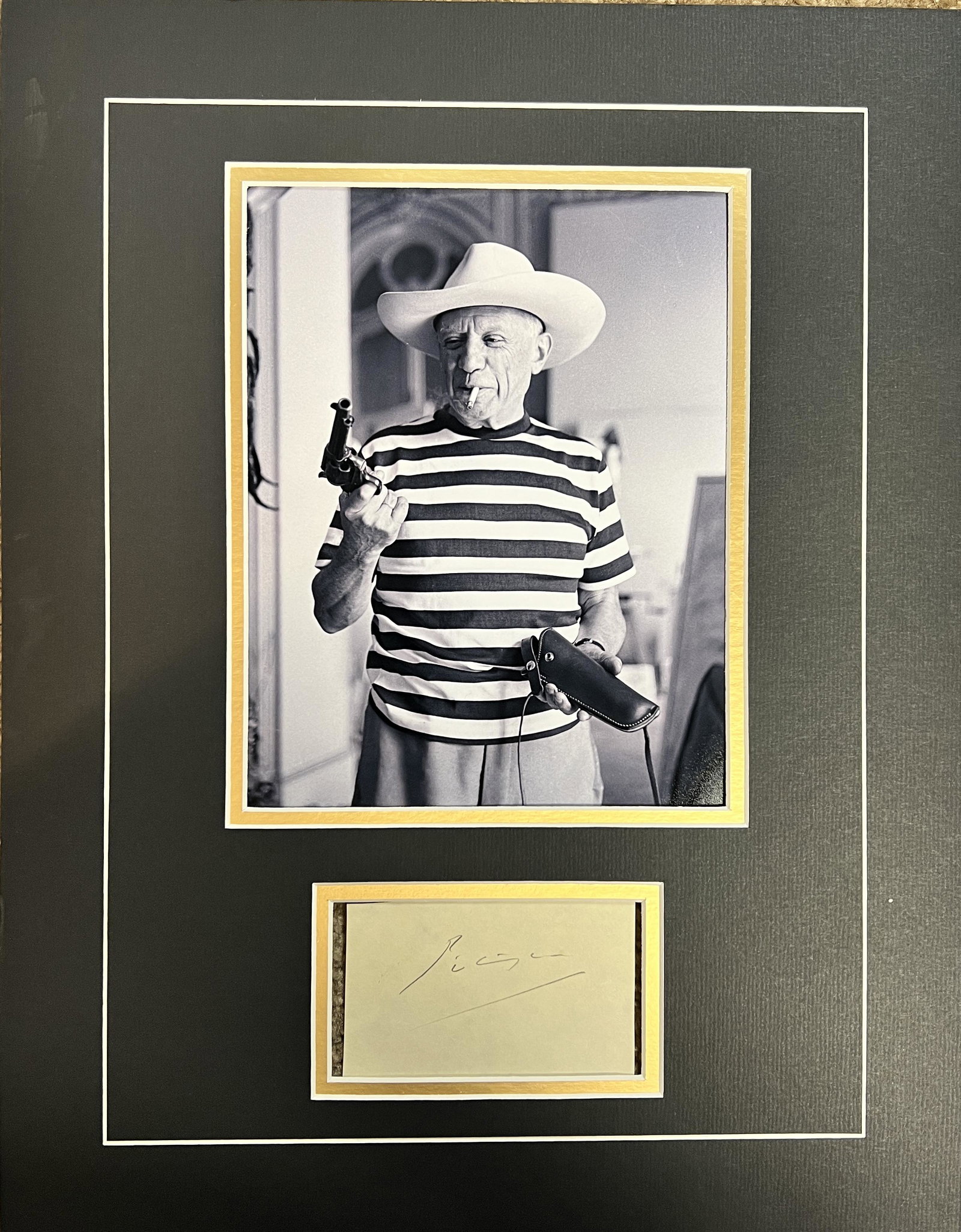 Picasso Autographed Display (1 of 1)