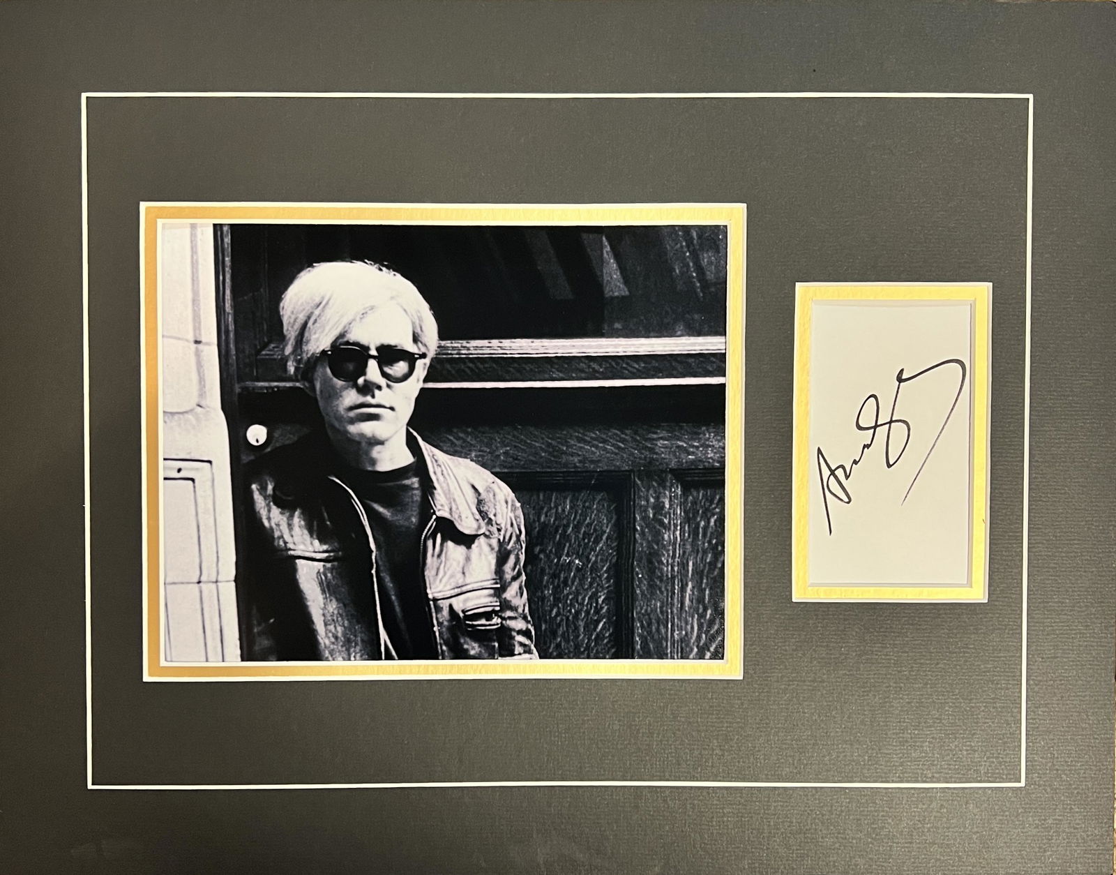 Andy Warhol Autographed Display (1 of 1)