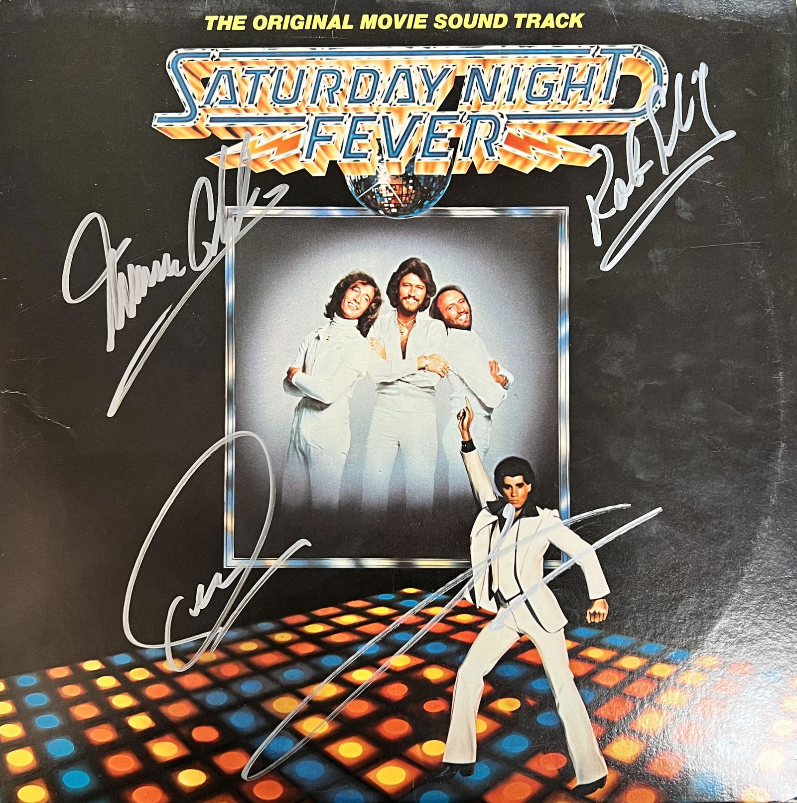 Bee Gees and John Travolta Autographed ALBUM (1 of 1)