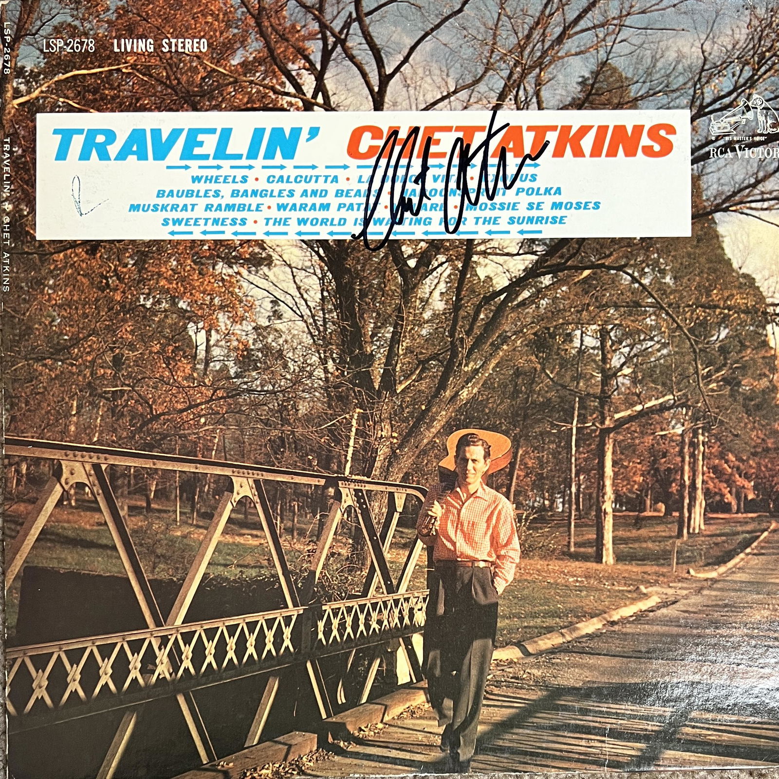 Chet Atkins Autographed ALBUM (1 of 1)