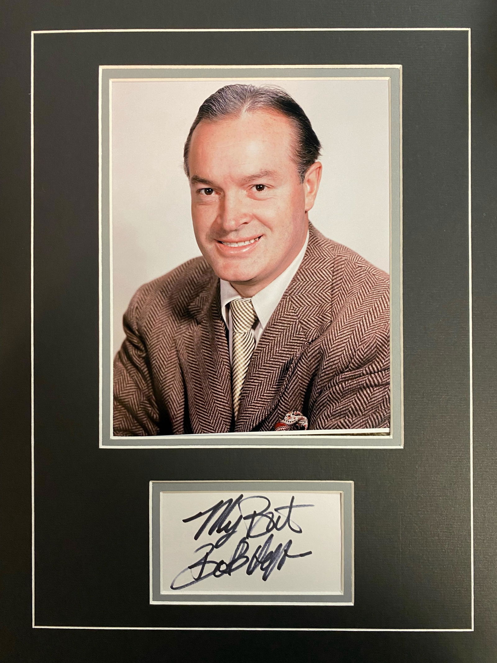 Bob Hope Autographed Display (1 of 1)