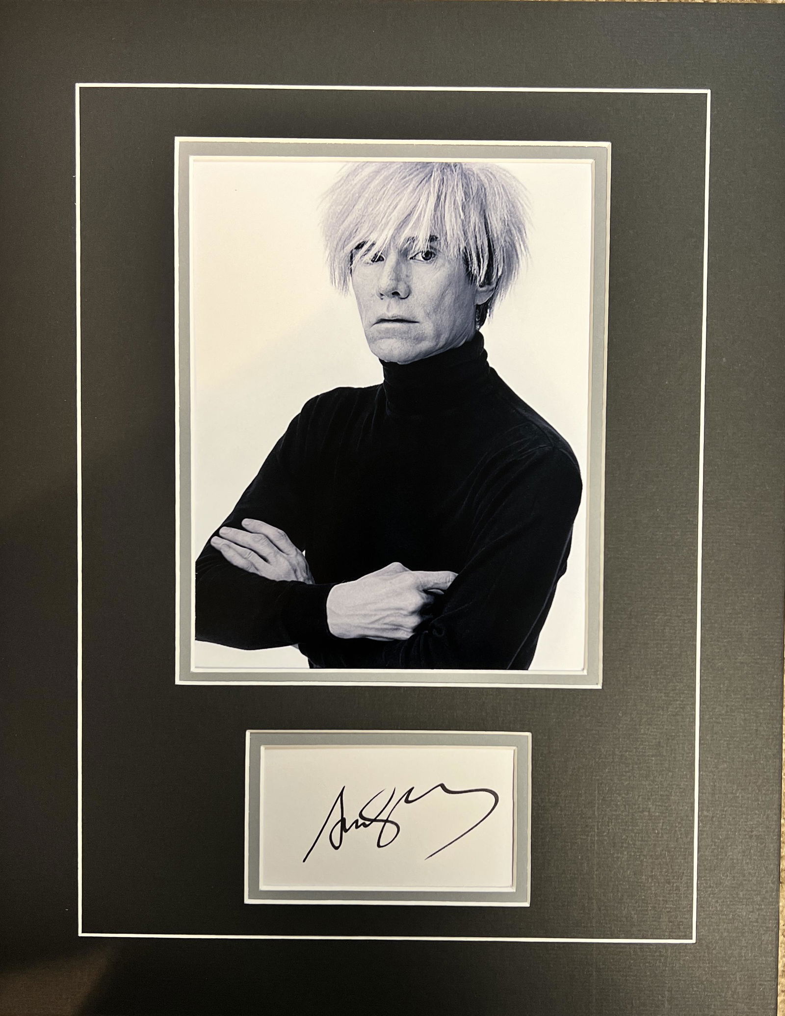 Andy Warhol Autographed Display (1 of 1)
