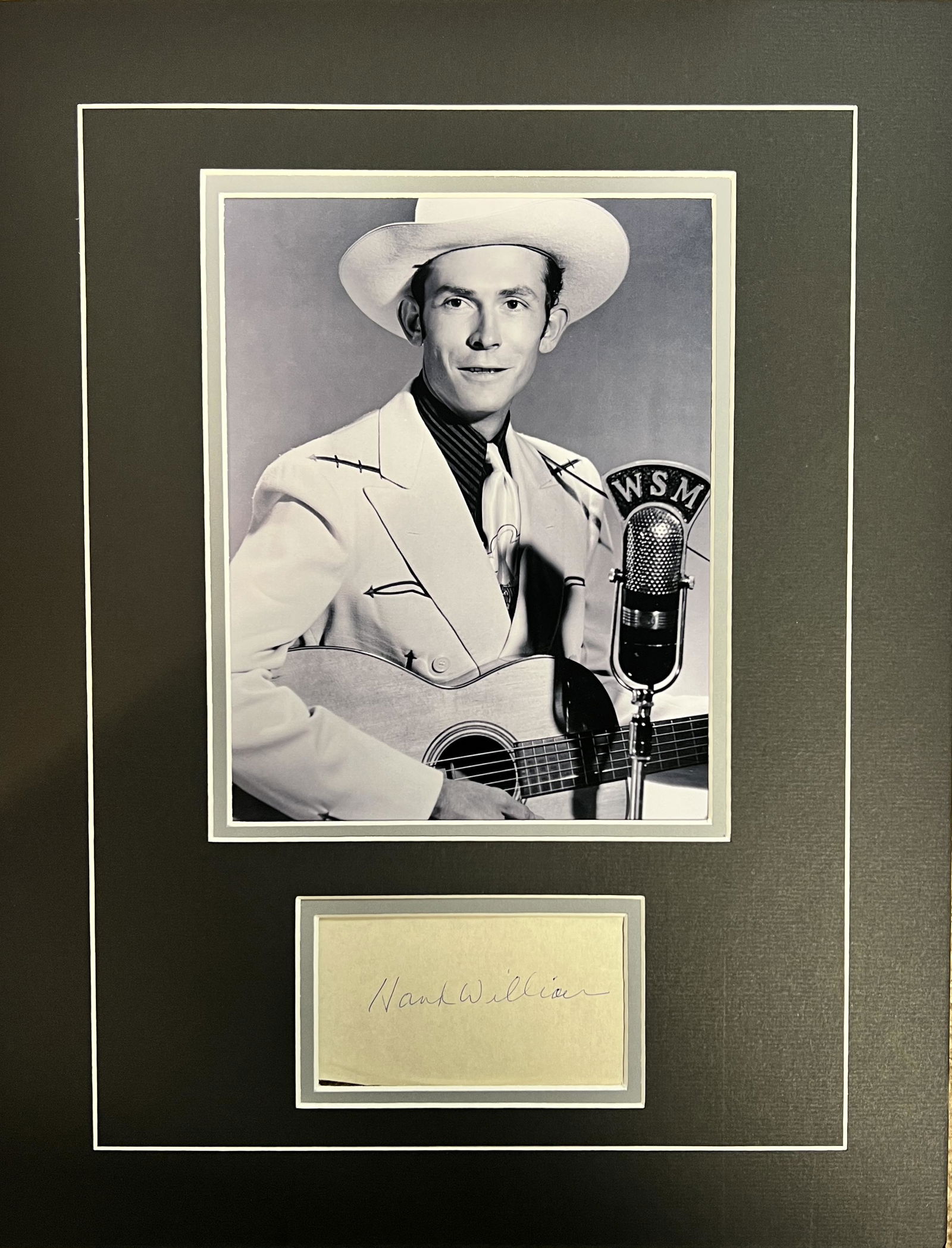 Hank Williams Sr Autographed Display (1 of 1)