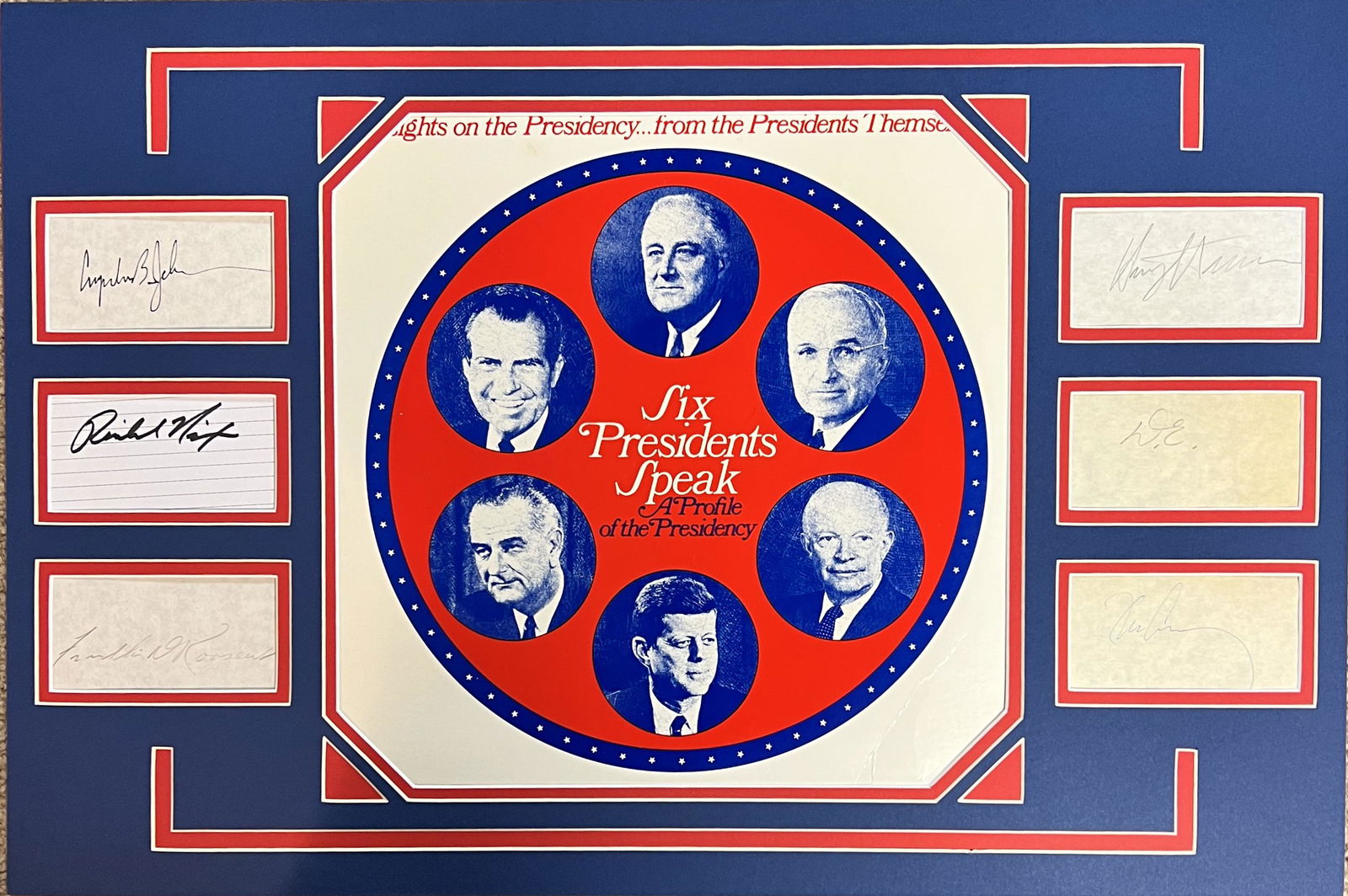 US Presidents Autographed Display (1 of 1)