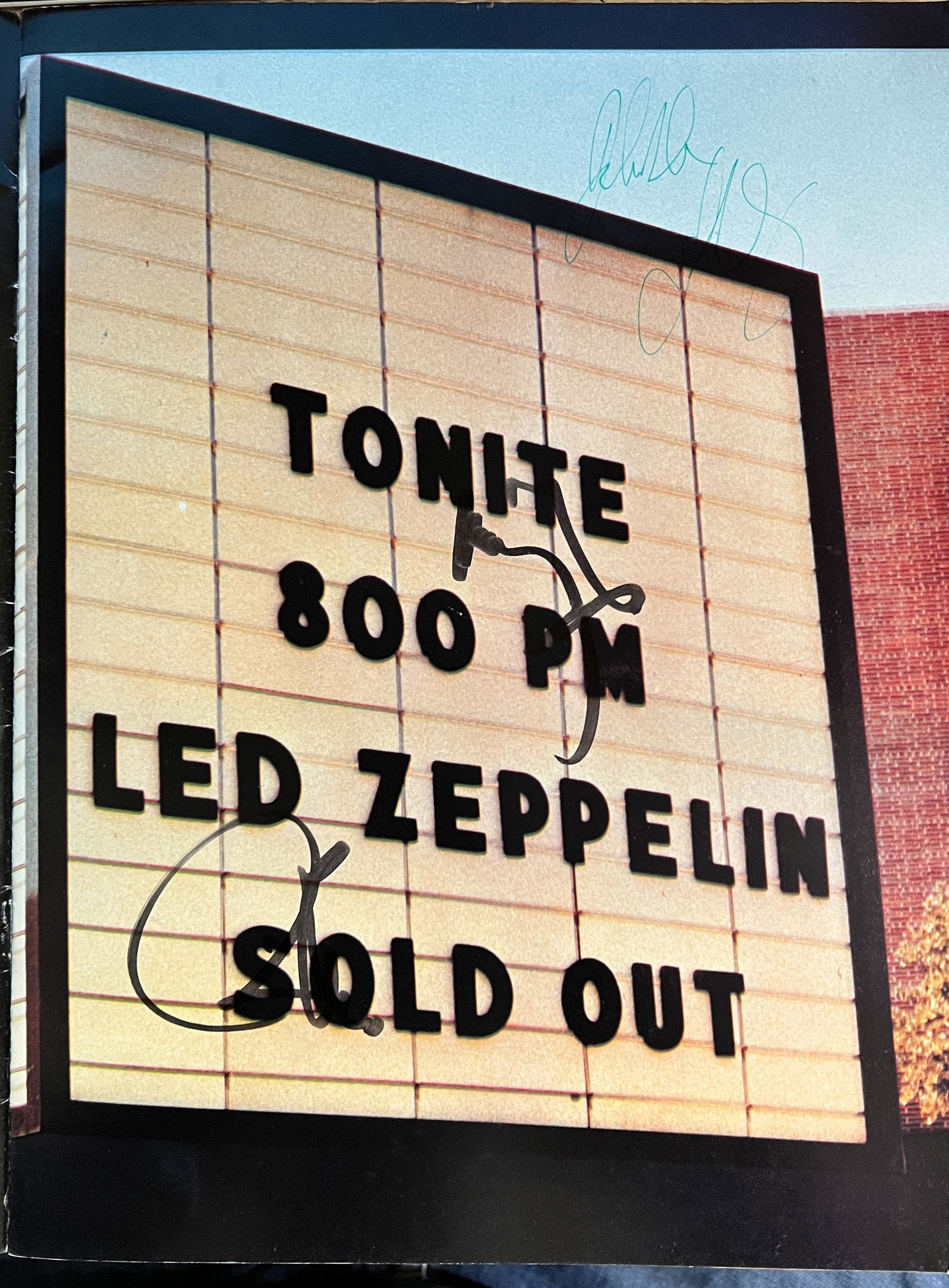 Led Zeppelin Autographed 1977 Tour Program All 4 (1 of 1)