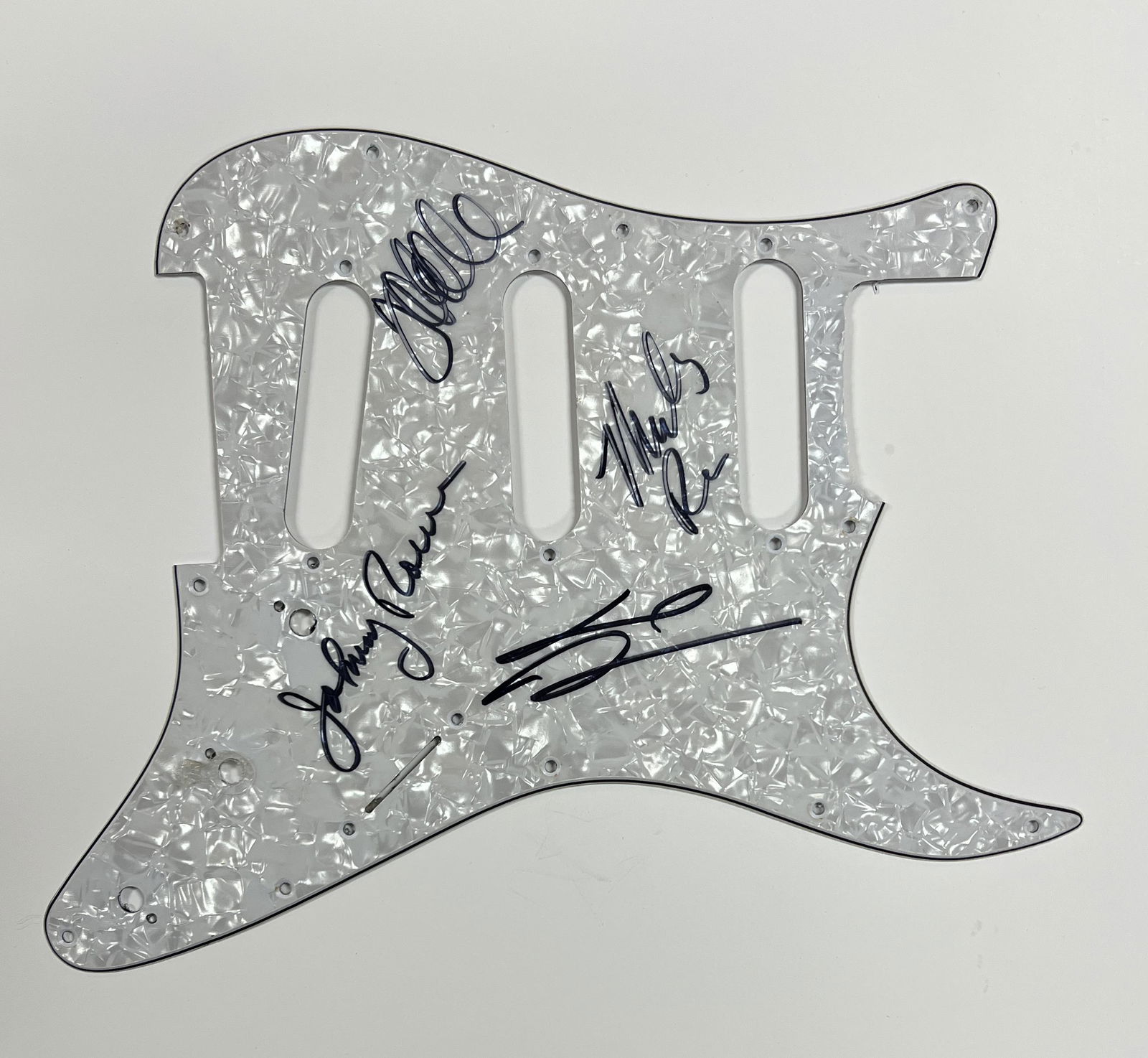 The Ramones AUTOGRAPHED PICKGUARD (1 of 1)